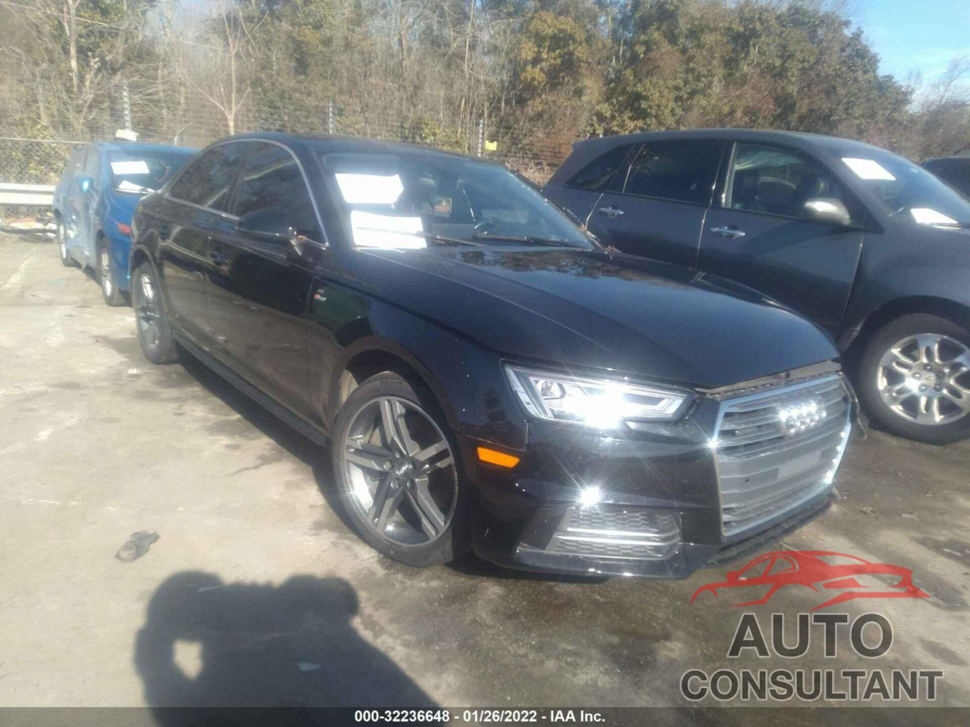 AUDI A4 2018 - WAUENAF4XJN007188