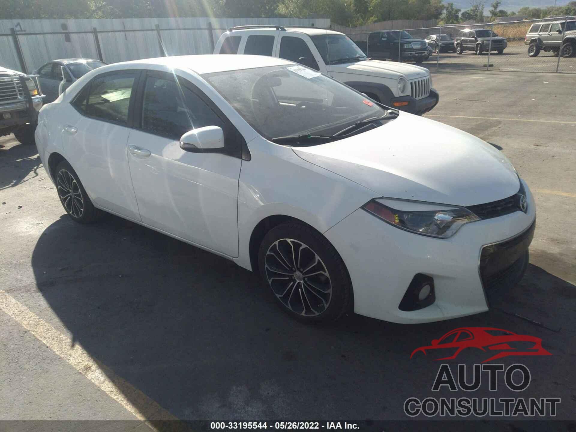 TOYOTA COROLLA 2016 - 2T1BURHE0GC558156