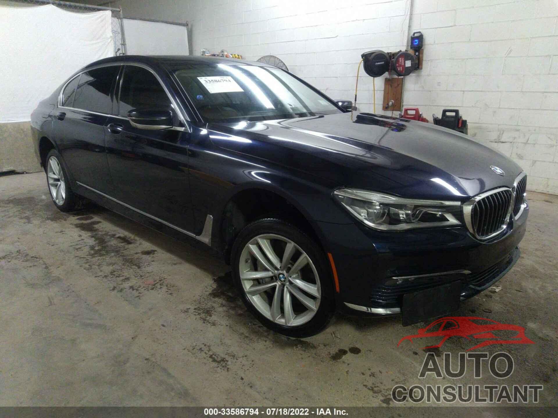 BMW 7 SERIES 2016 - WBA7F2C55GG420139