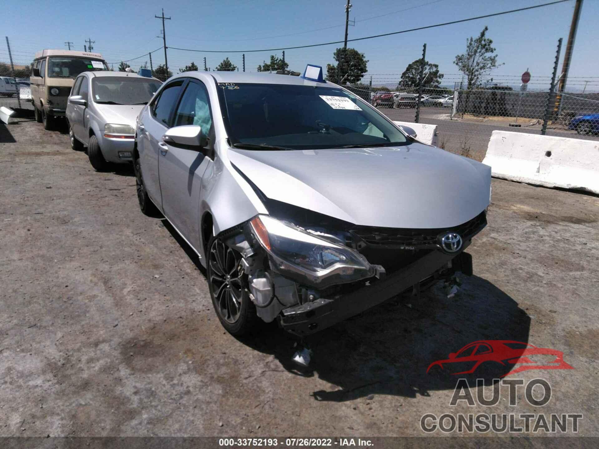 TOYOTA COROLLA 2016 - 5YFBURHE1GP495486