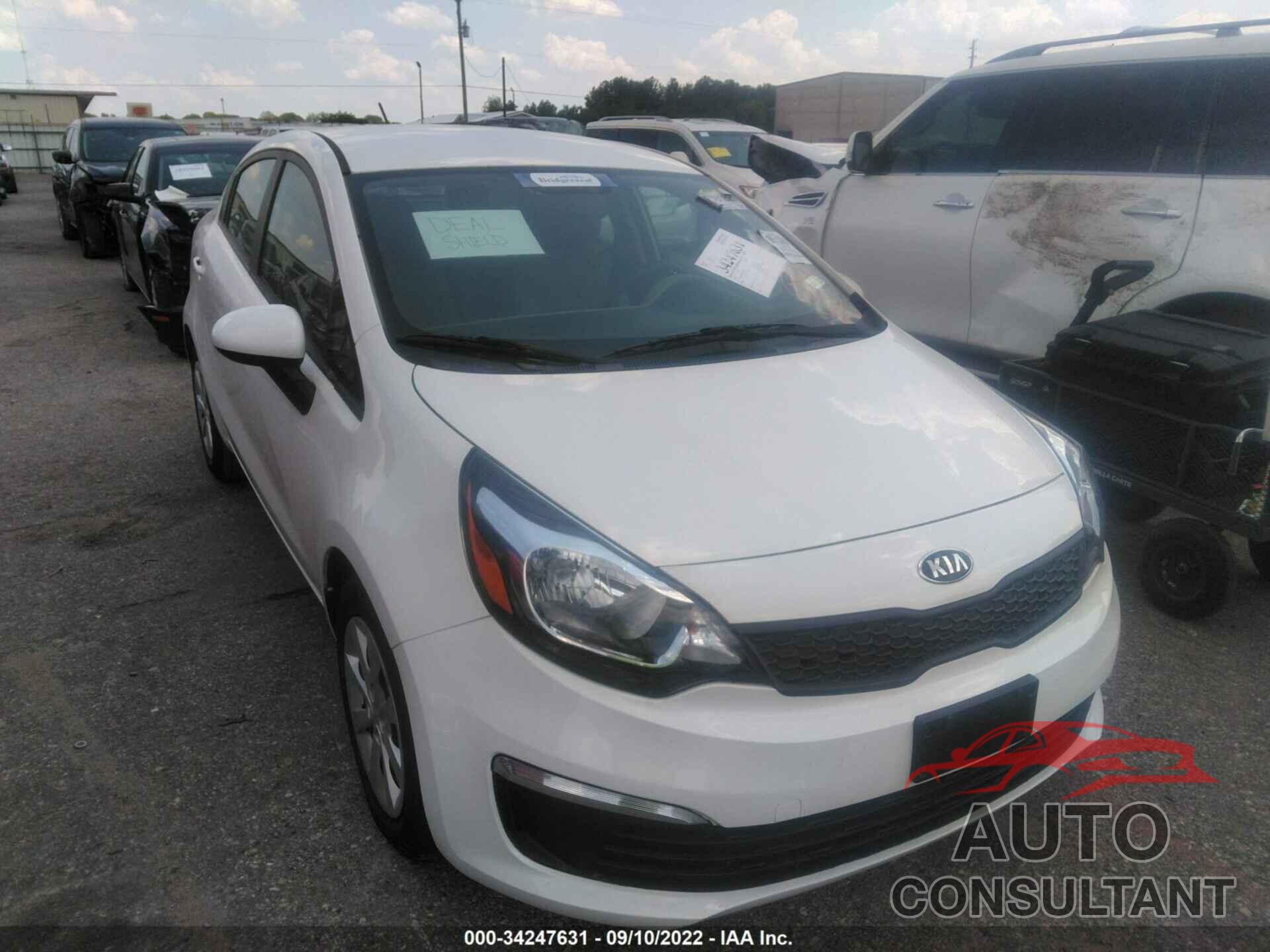 KIA RIO 2016 - KNADM4A3XG6687319