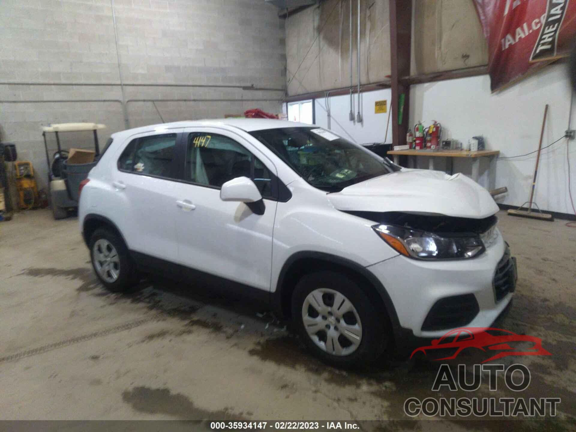 CHEVROLET TRAX 2017 - KL7CJKSB9HB126603