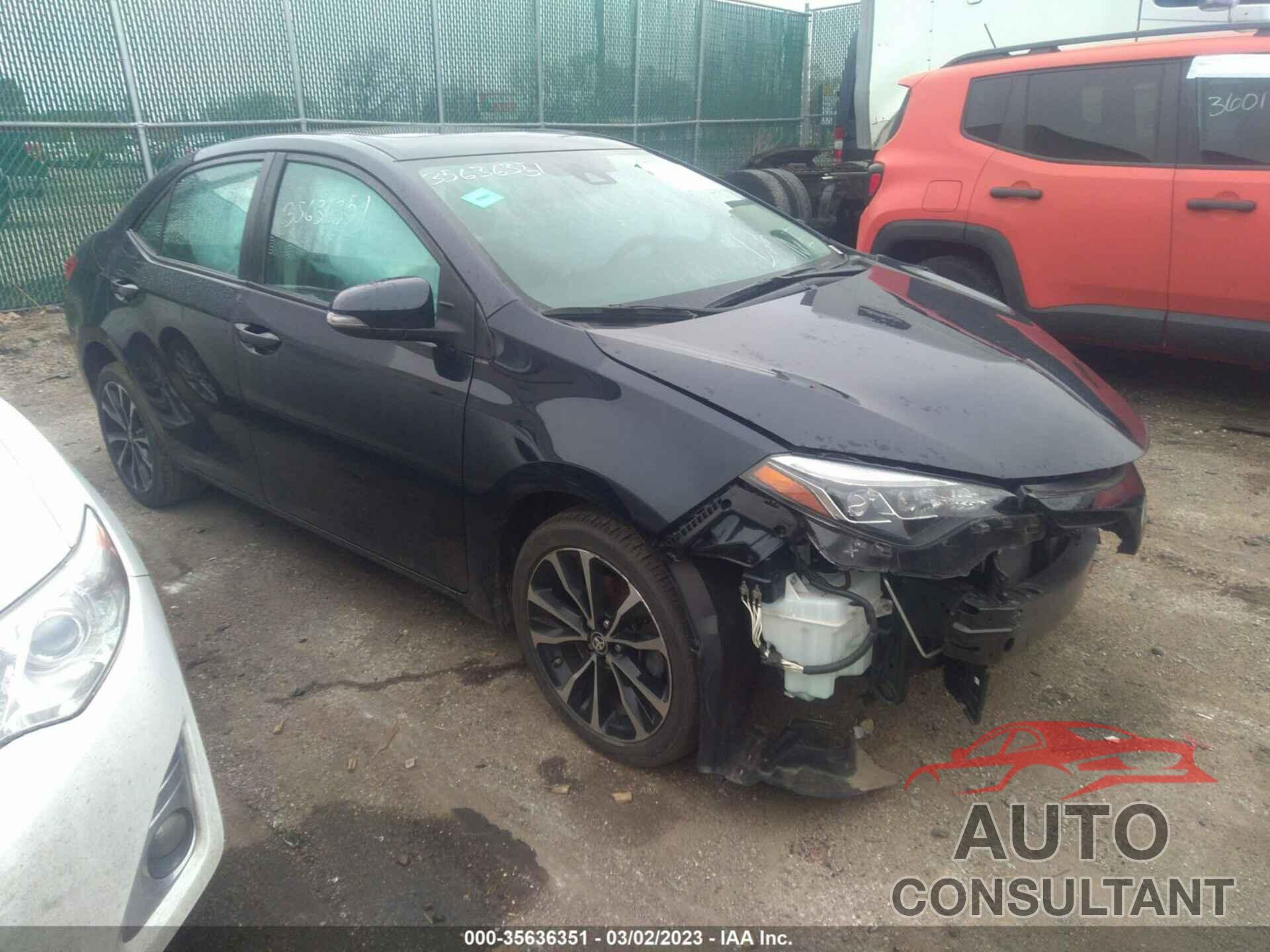 TOYOTA COROLLA 2019 - 2T1BURHE4KC170131