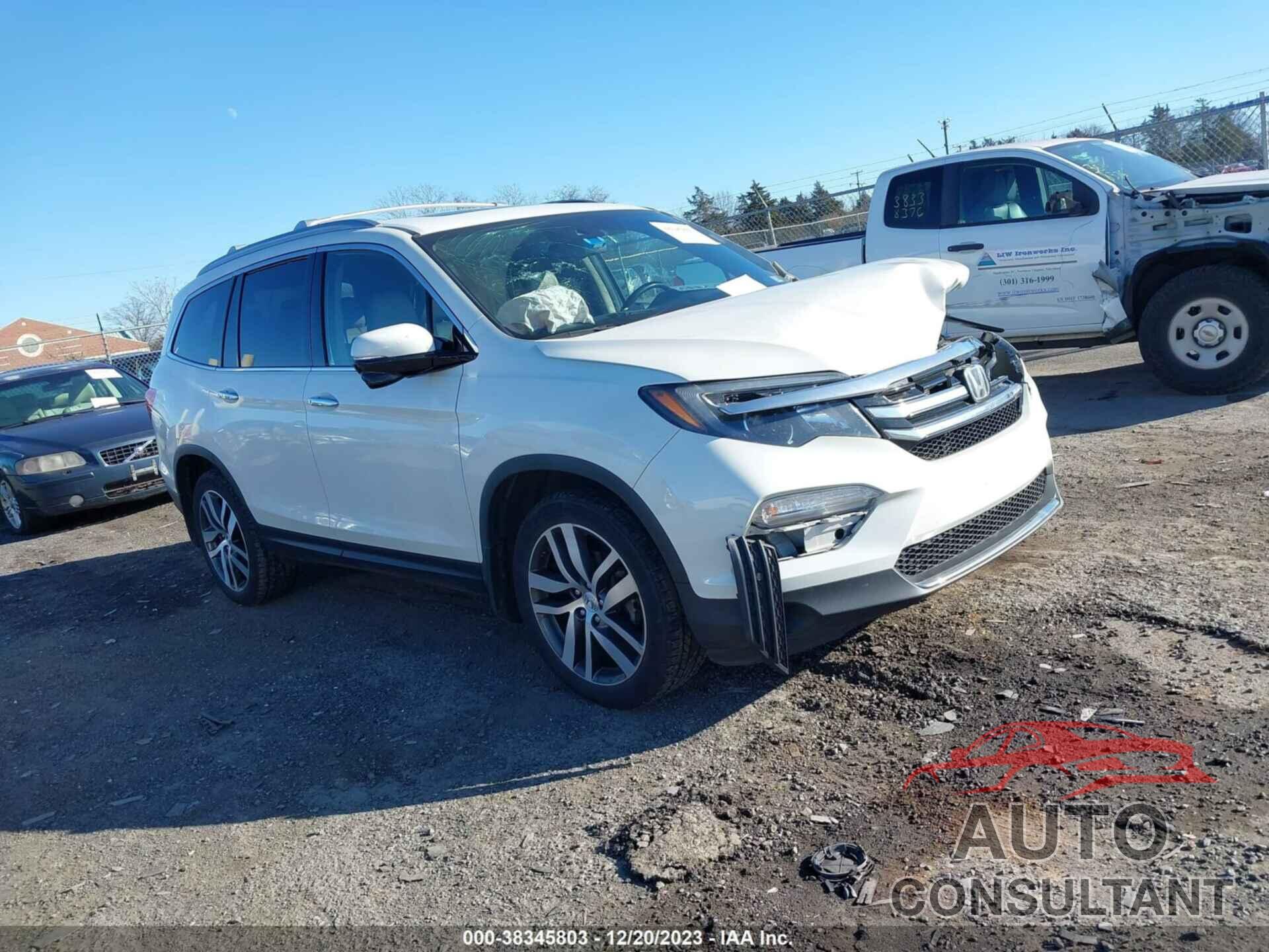 HONDA PILOT 2016 - 5FNYF6H92GB118974