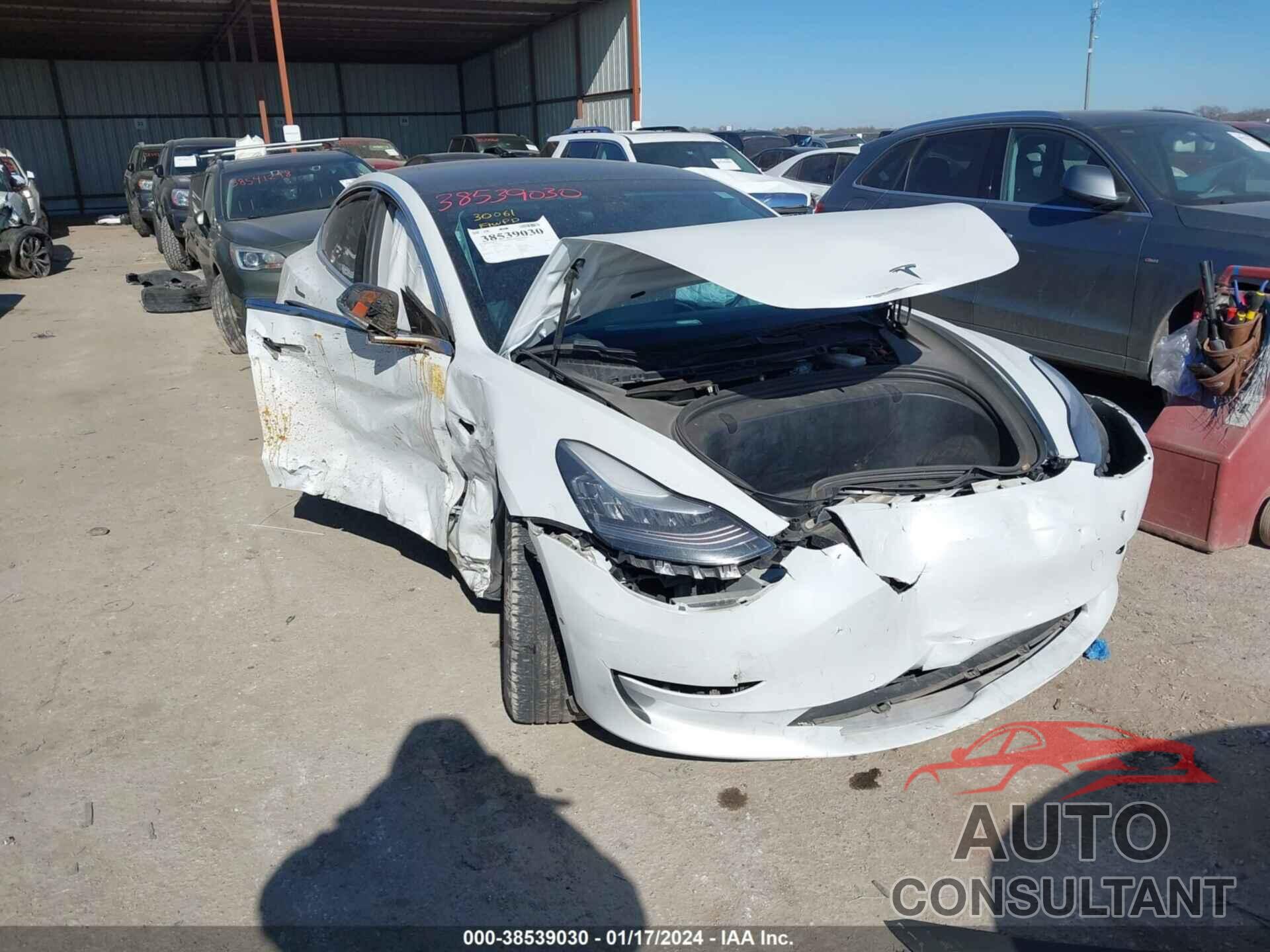 TESLA MODEL 3 2019 - 5YJ3E1EB2KF433340