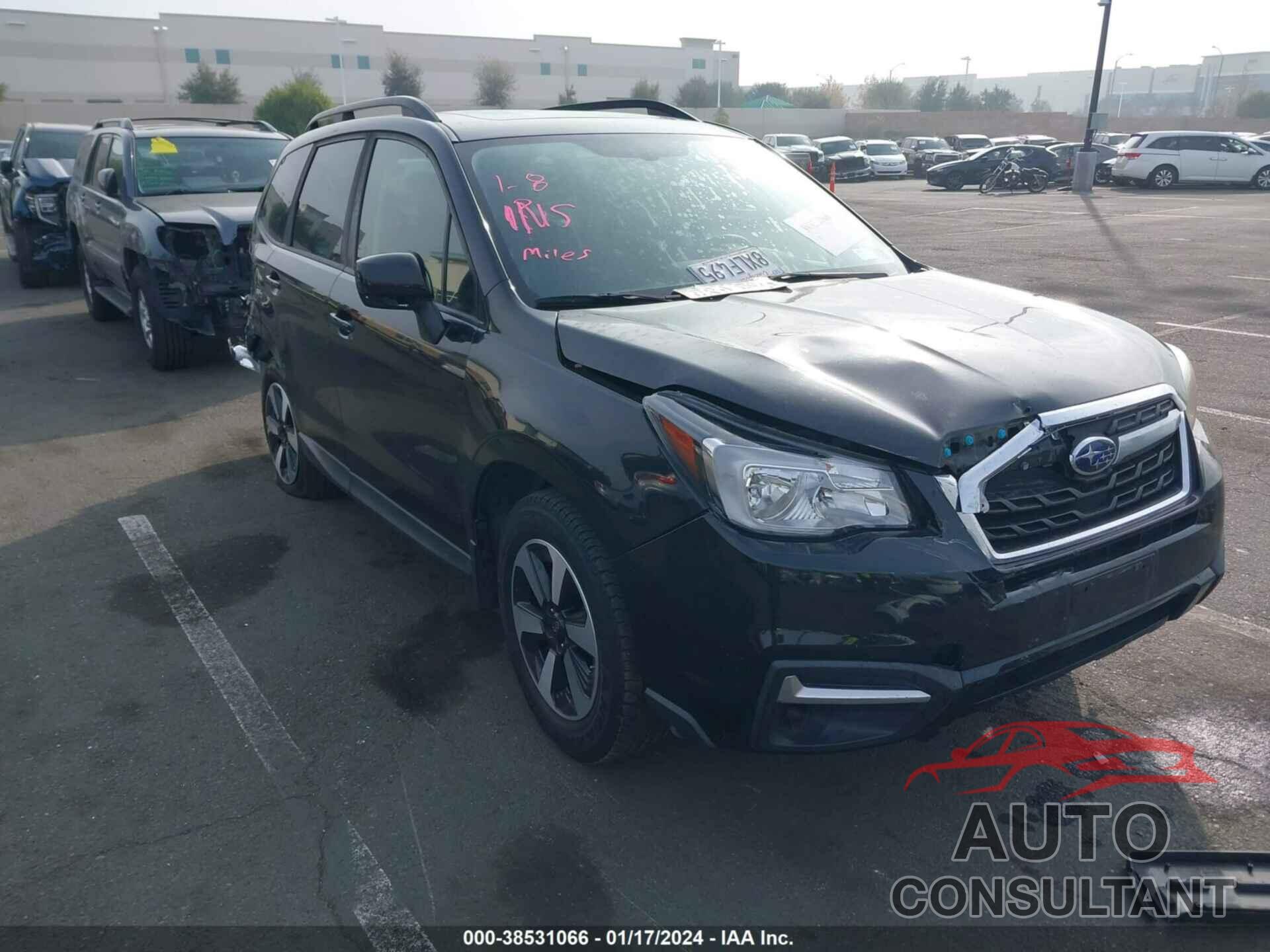 SUBARU FORESTER 2018 - JF2SJAEC5JH494441