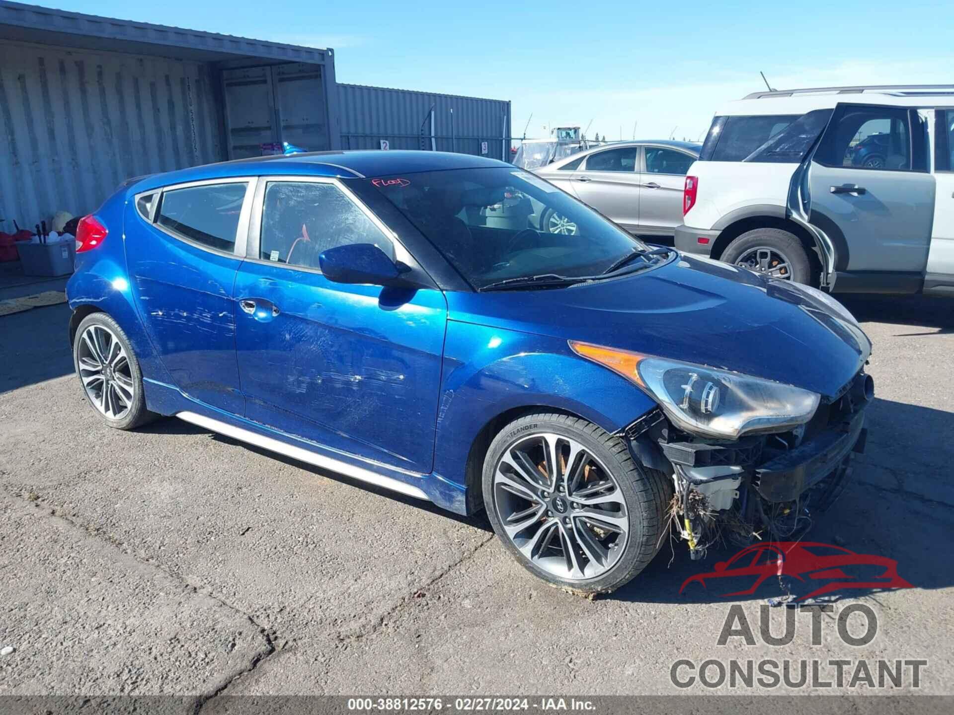 HYUNDAI VELOSTER 2016 - KMHTC6AE6GU255641