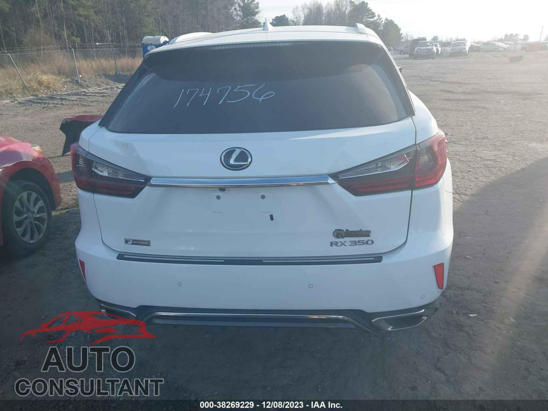 LEXUS RX 2017 - 2T2ZZMCA4HC069232