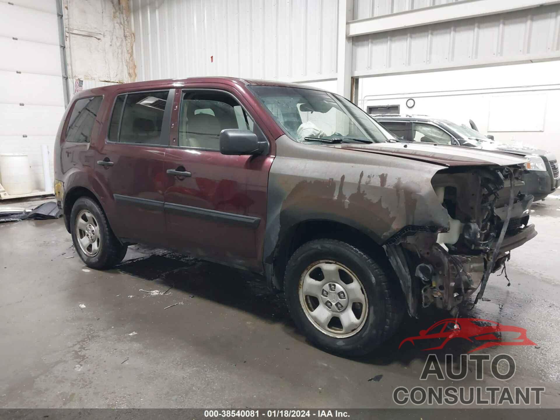 HONDA PILOT 2011 - 5FNYF4H22BB056797