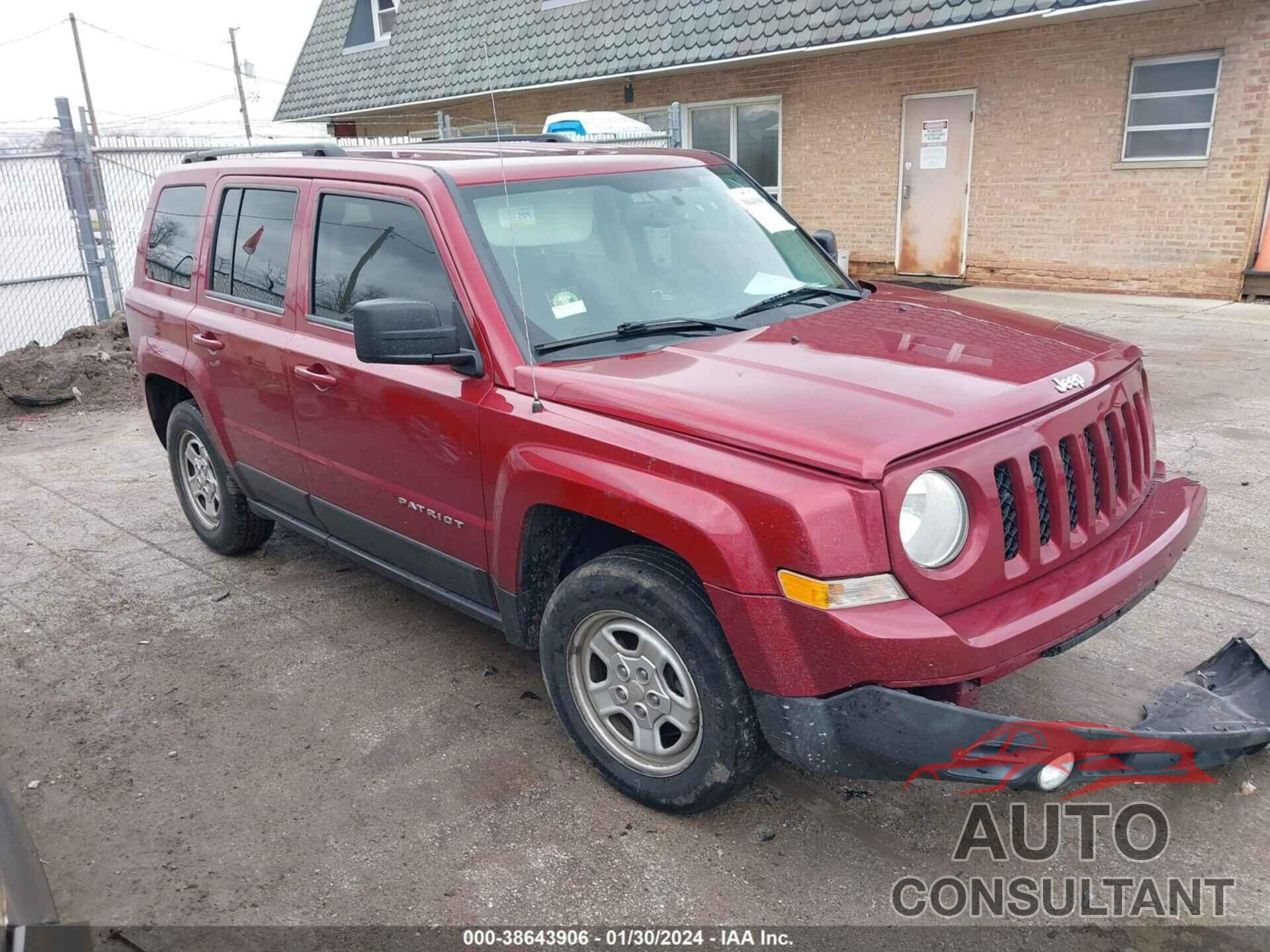 JEEP PATRIOT 2016 - 1C4NJPBA1GD783785