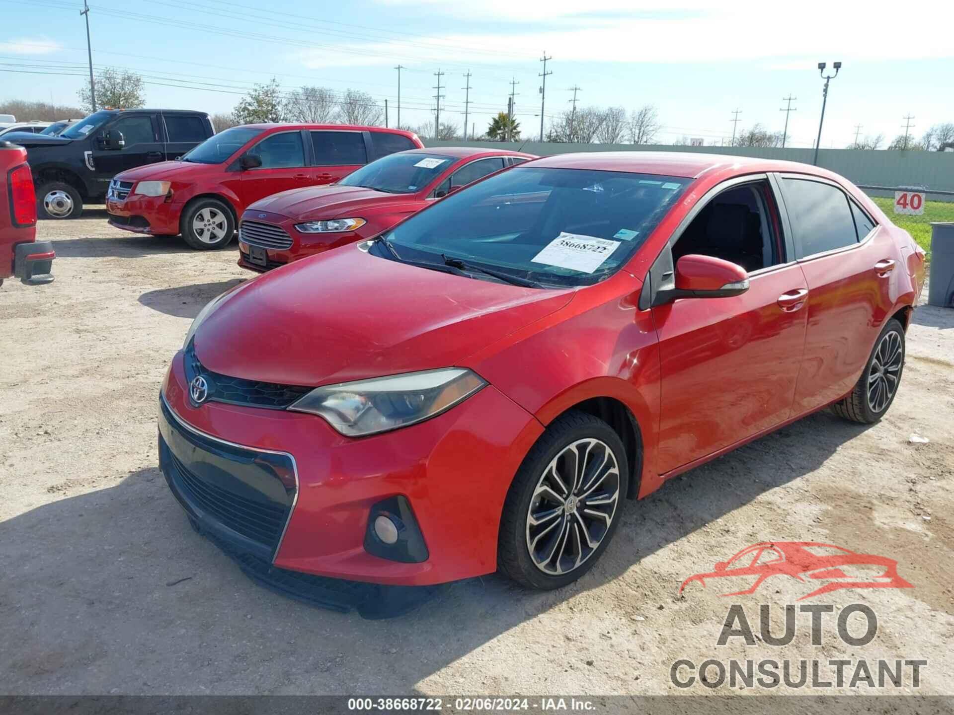 TOYOTA COROLLA 2016 - 5YFBURHE0GP370446