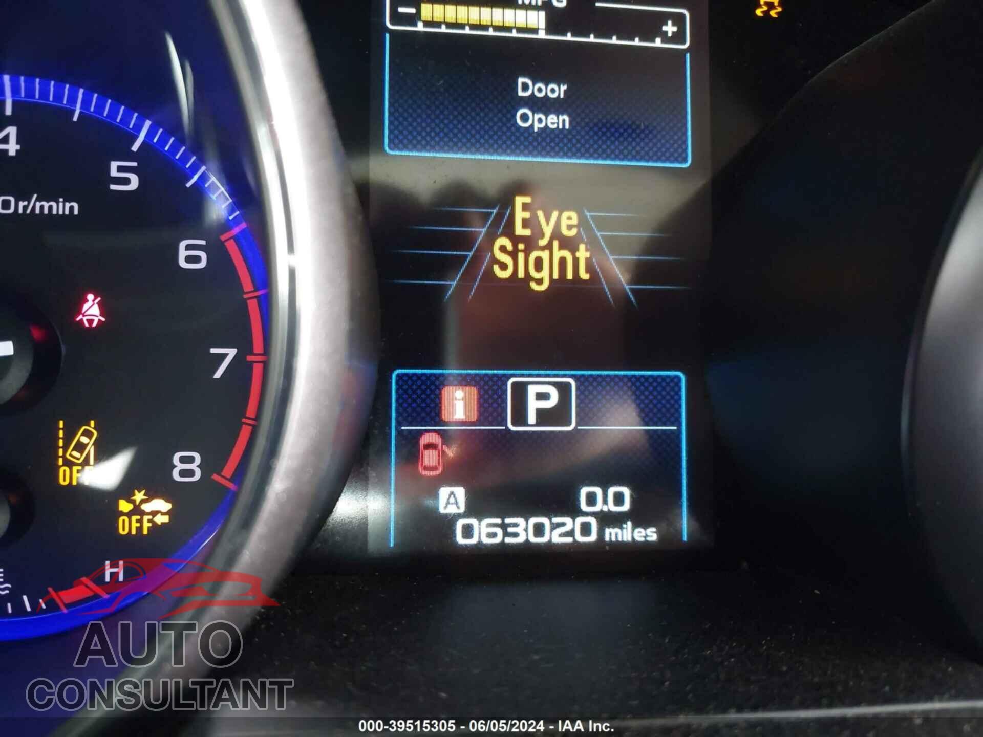SUBARU OUTBACK 2016 - 4S4BSANCXG3310379