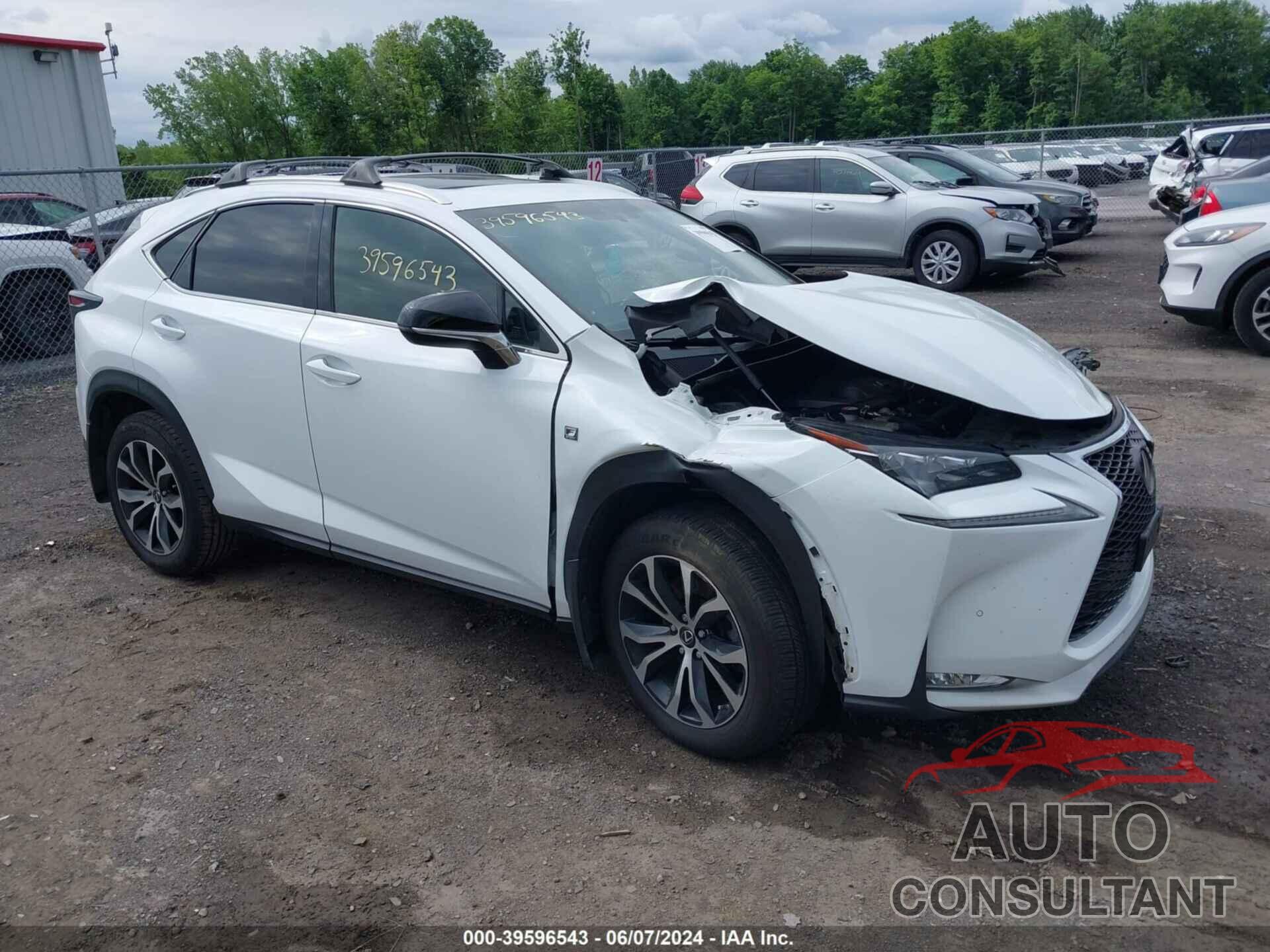 LEXUS NX 200T 2016 - JTJBARBZ0G2069286