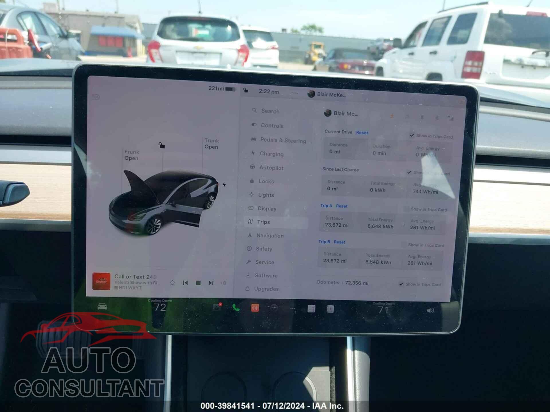 TESLA MODEL 3 2018 - 5YJ3E1EB5JF145357