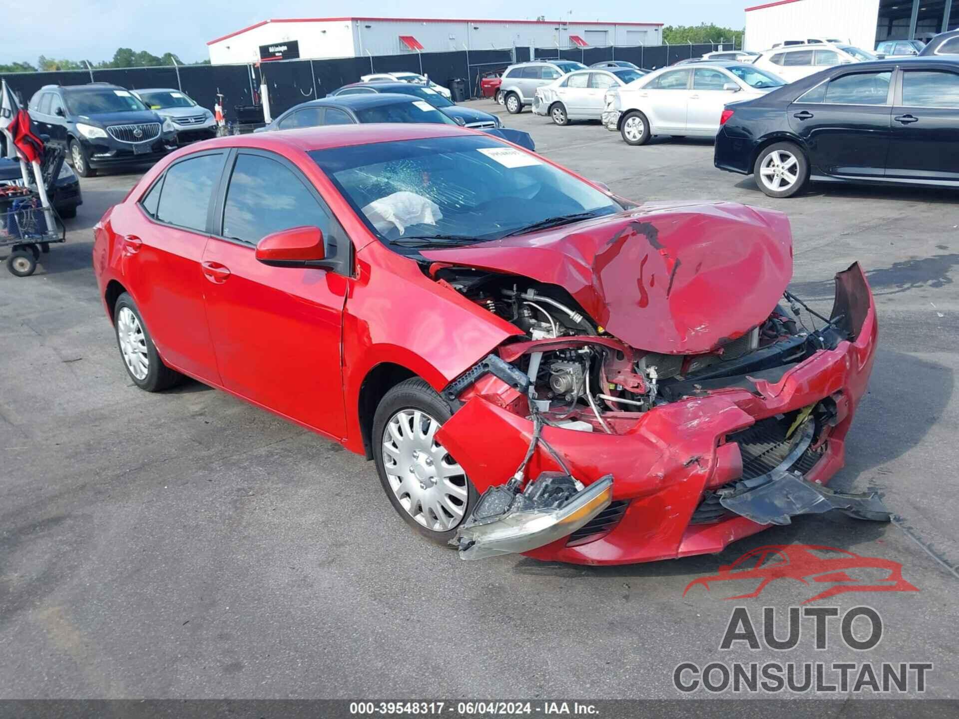 TOYOTA COROLLA 2016 - 2T1BURHE1GC701809