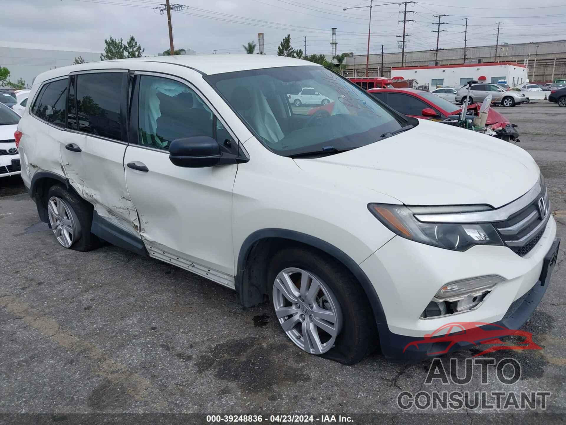 HONDA PILOT 2017 - 5FNYF5H19HB047262