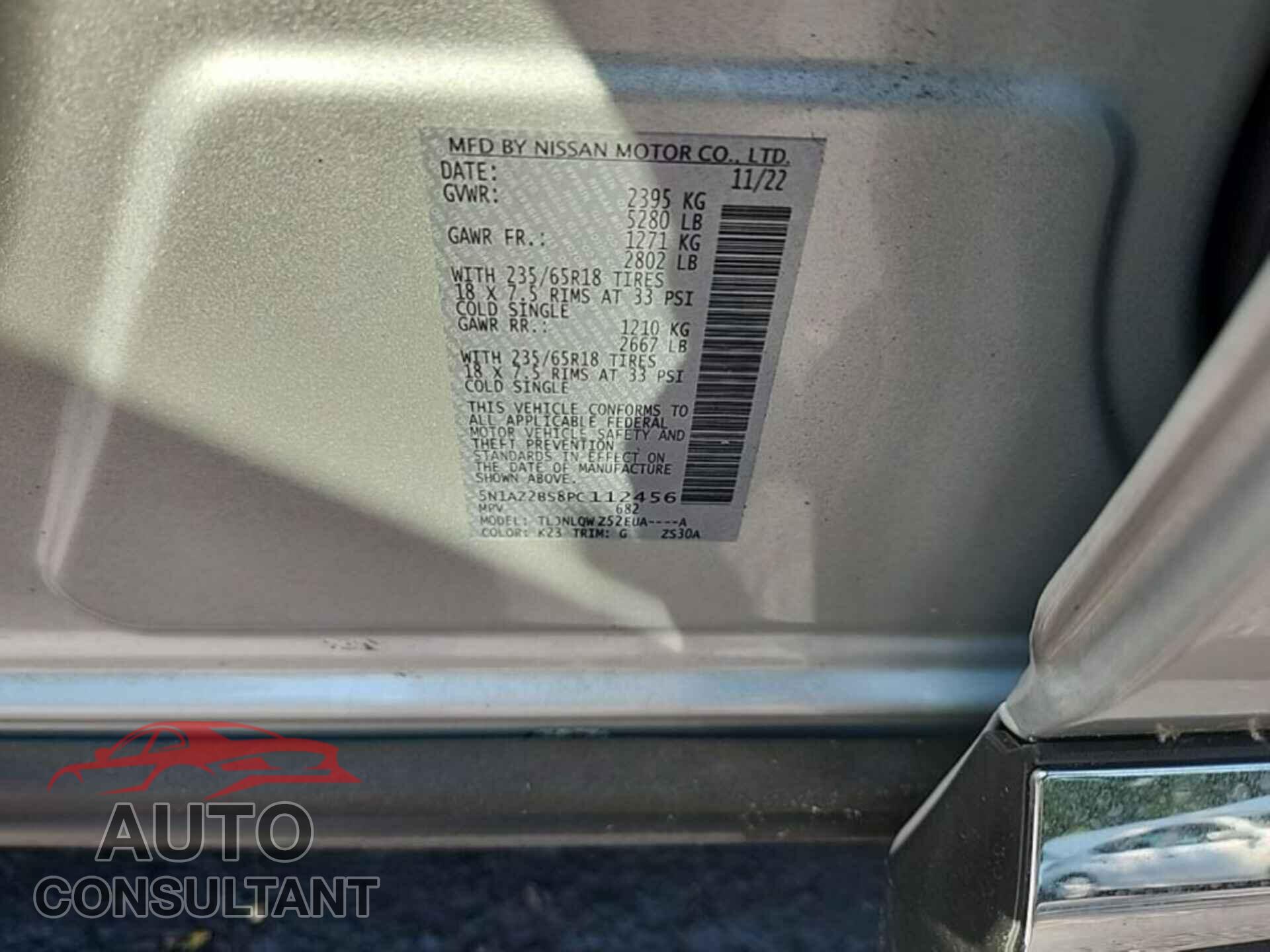 NISSAN MURANO 2023 - 5N1AZ2BS8PC112456