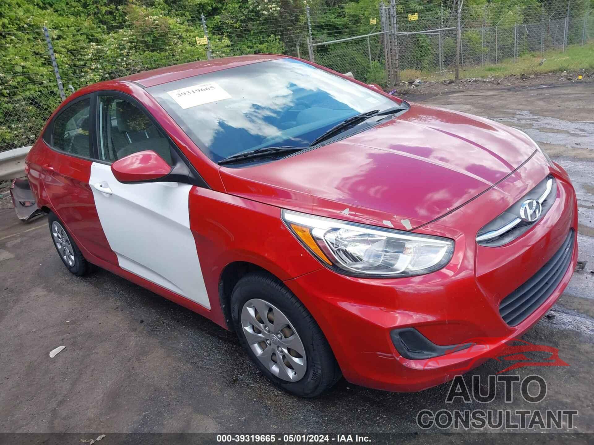 HYUNDAI ACCENT 2017 - KMHCT4AE6HU383237