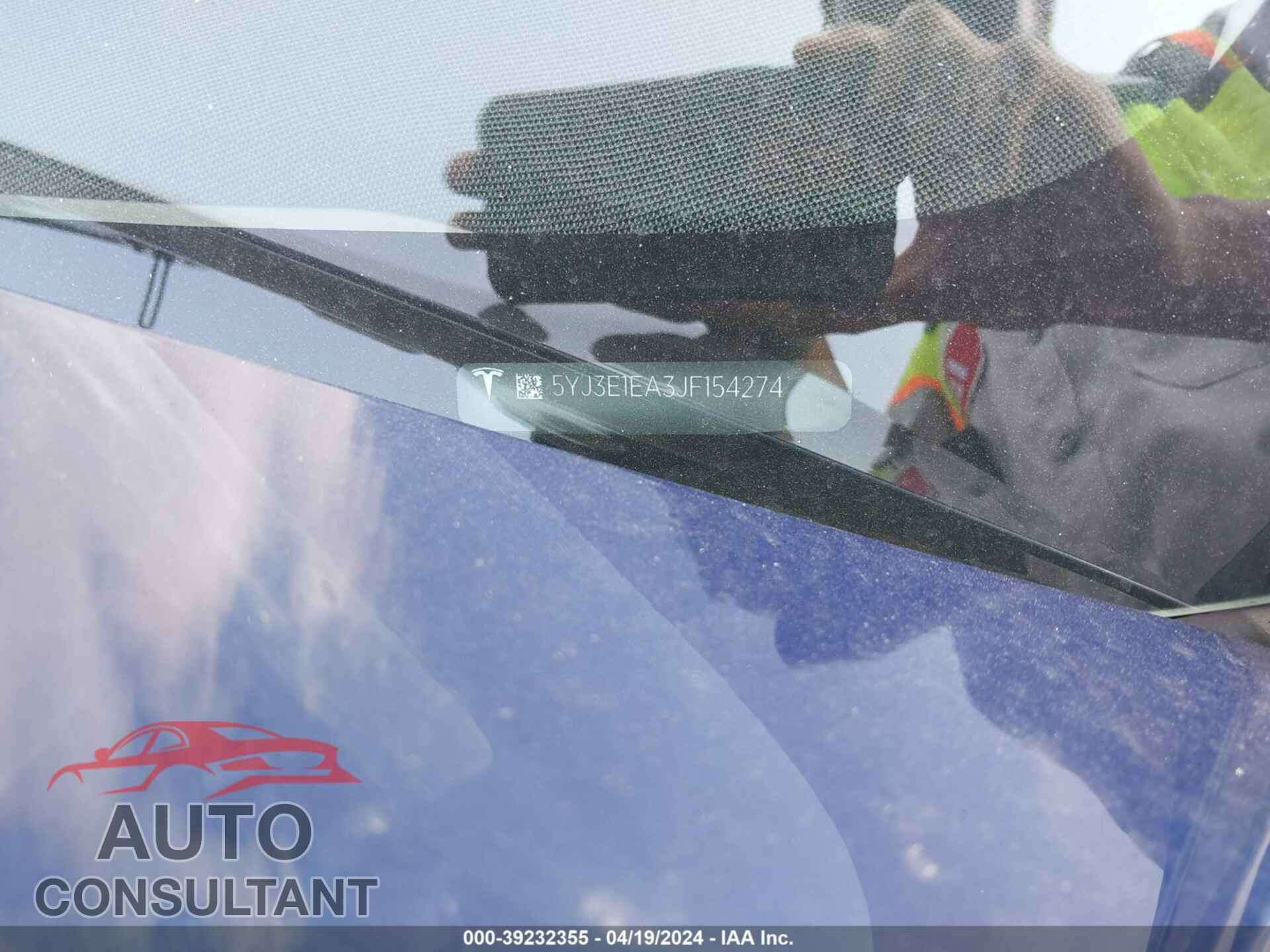 TESLA MODEL 3 2018 - 5YJ3E1EA3JF154274