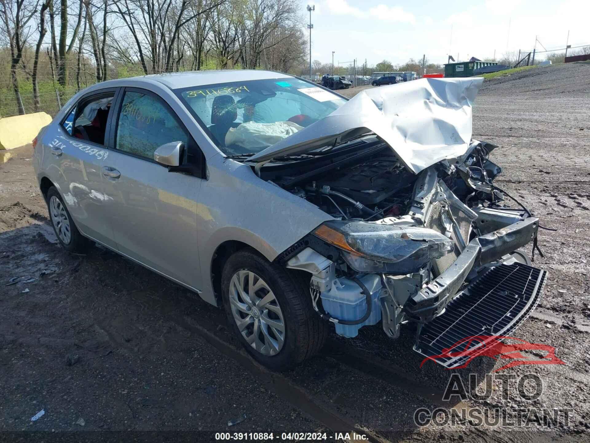 TOYOTA COROLLA 2019 - 2T1BURHE0KC224623