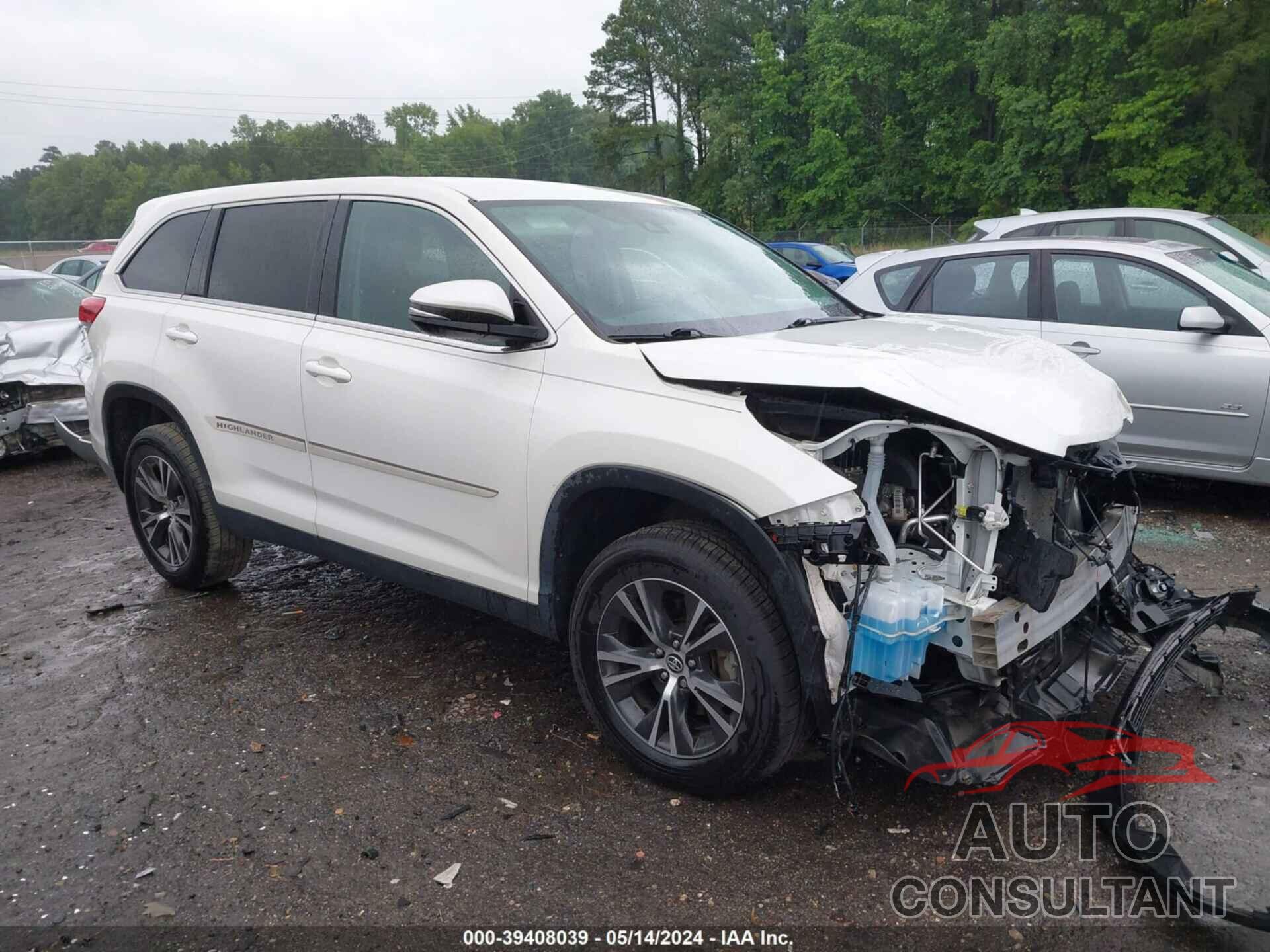 TOYOTA HIGHLANDER 2019 - 5TDZZRFH9KS306600