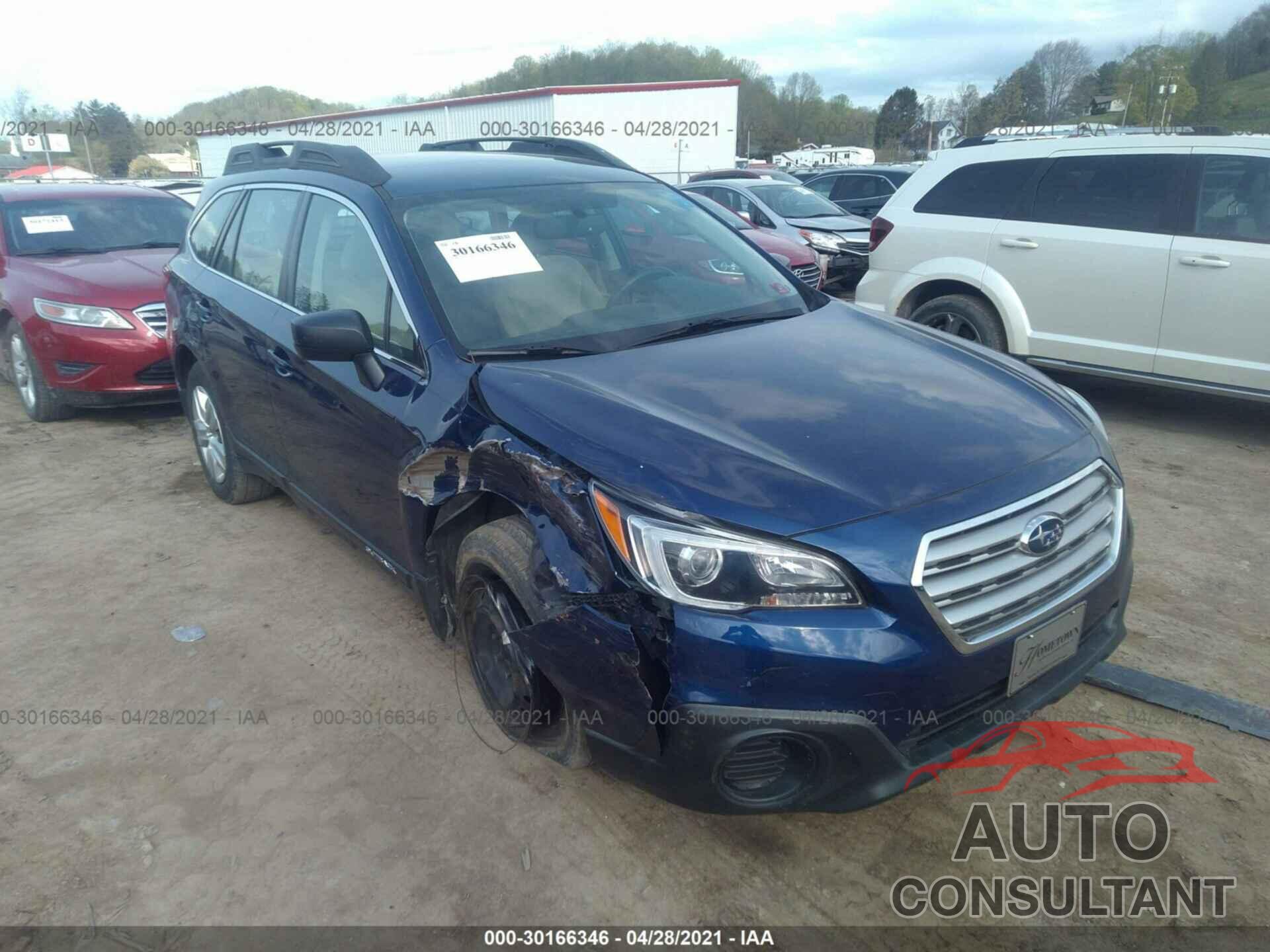 SUBARU OUTBACK 2016 - 4S4BSAAC4G3338927