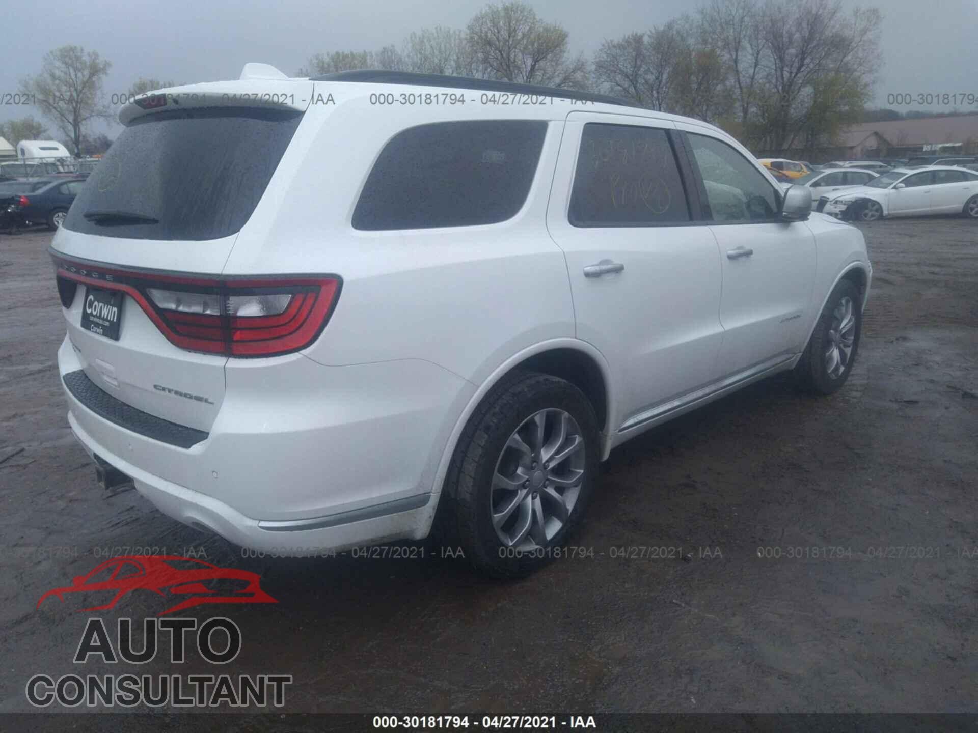 DODGE DURANGO 2017 - 1C4RDJEG1HC931110