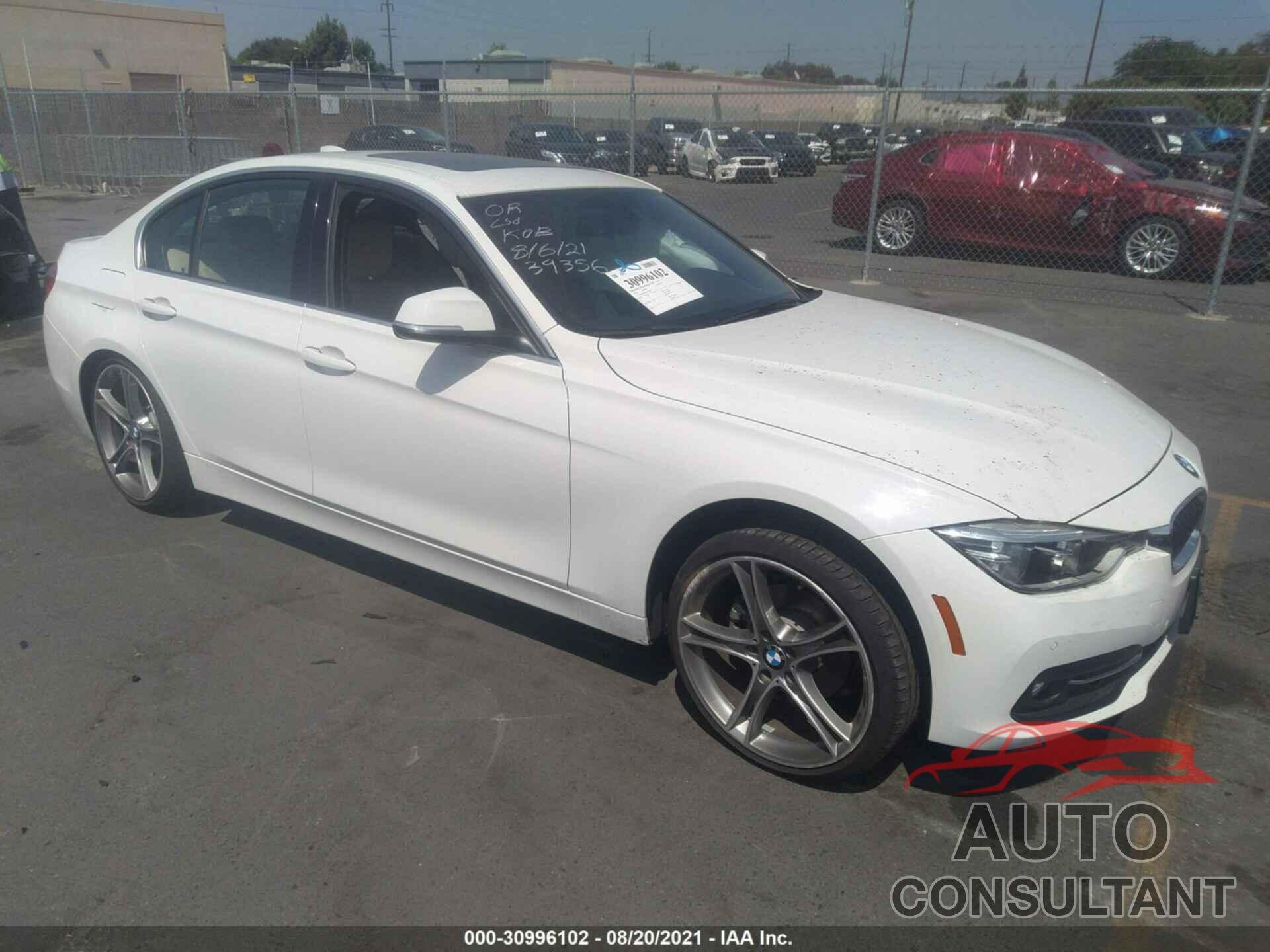 BMW 3 SERIES 2018 - WBA8B9G57JNU98668