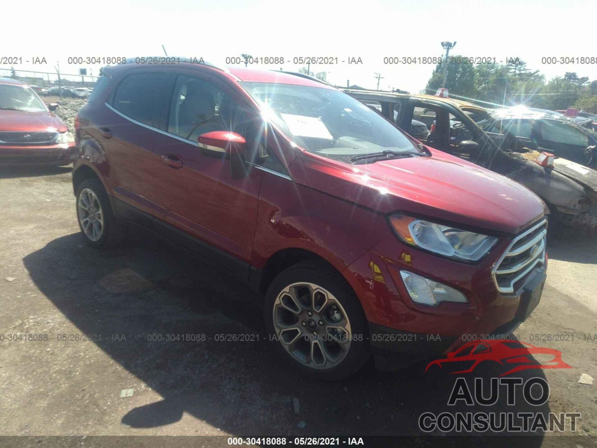 FORD ECOSPORT 2019 - MAJ6S3KL9KC300401