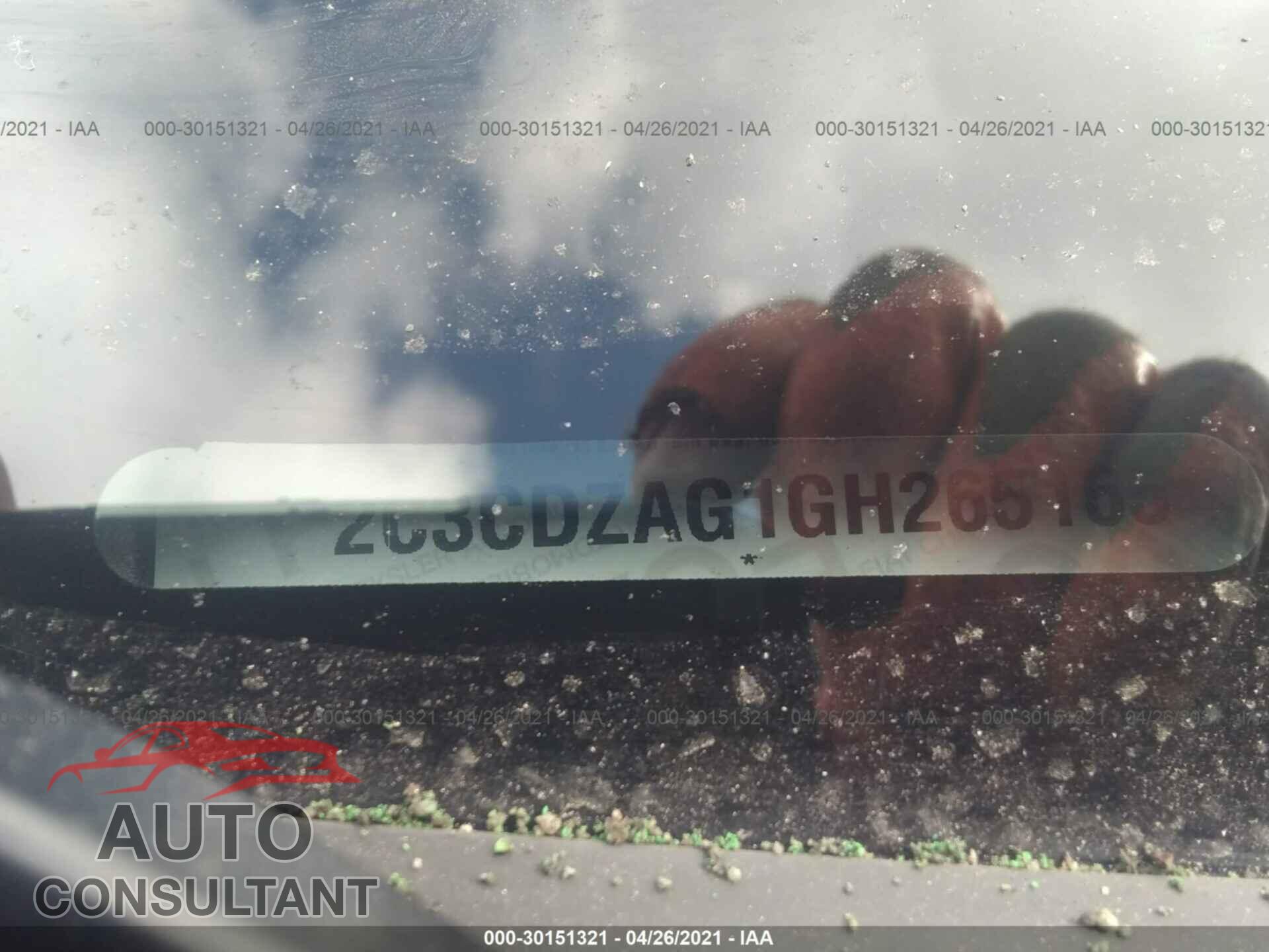 DODGE CHALLENGER 2016 - 2C3CDZAG1GH265165