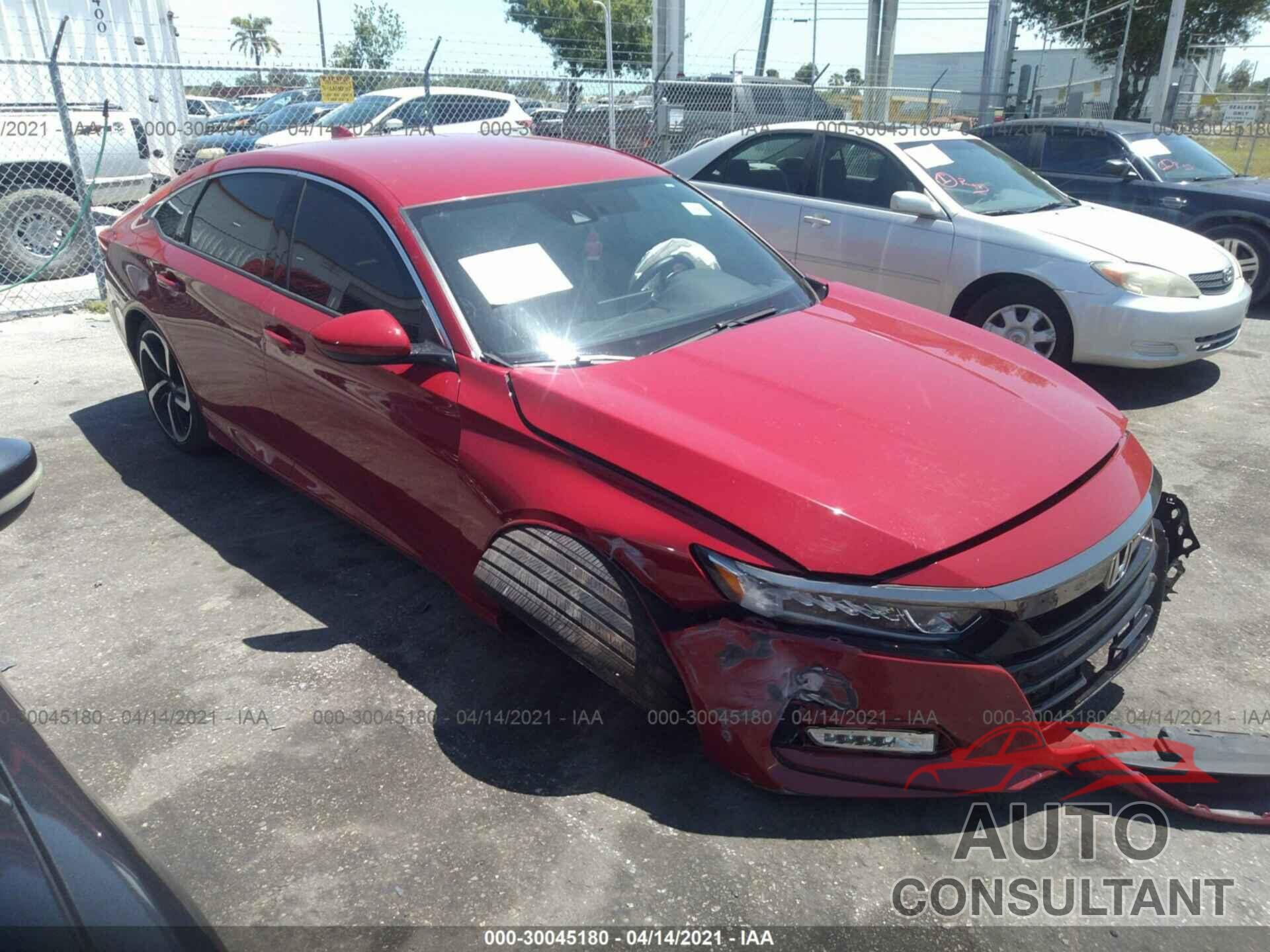 HONDA ACCORD SEDAN 2018 - 1HGCV1F39JA256494