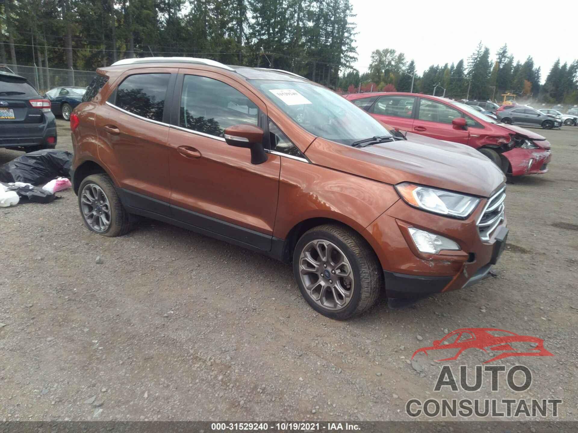 FORD ECOSPORT 2018 - MAJ6P1WL9JC207439