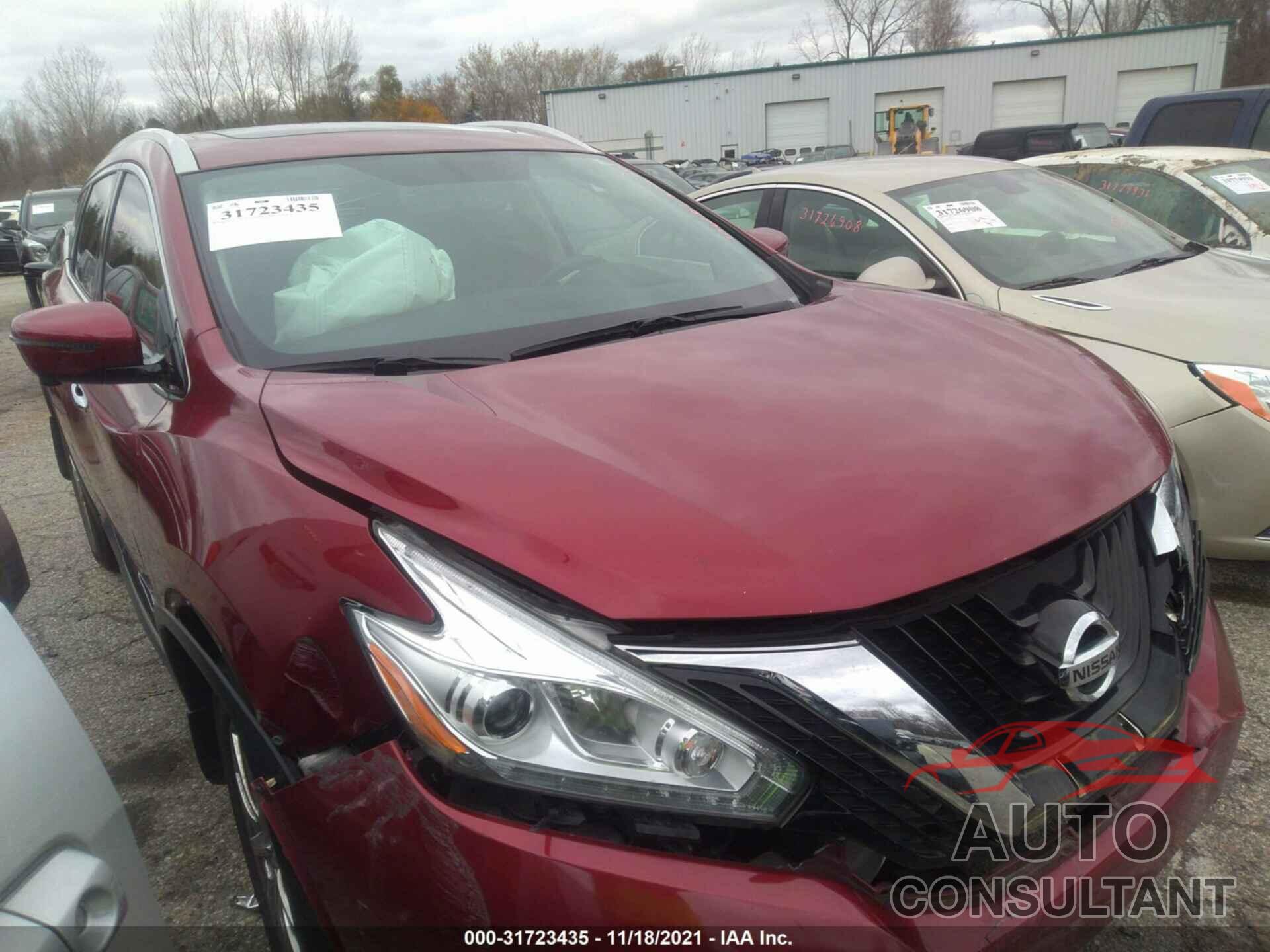 NISSAN MURANO 2016 - 5N1AZ2MG3GN155292