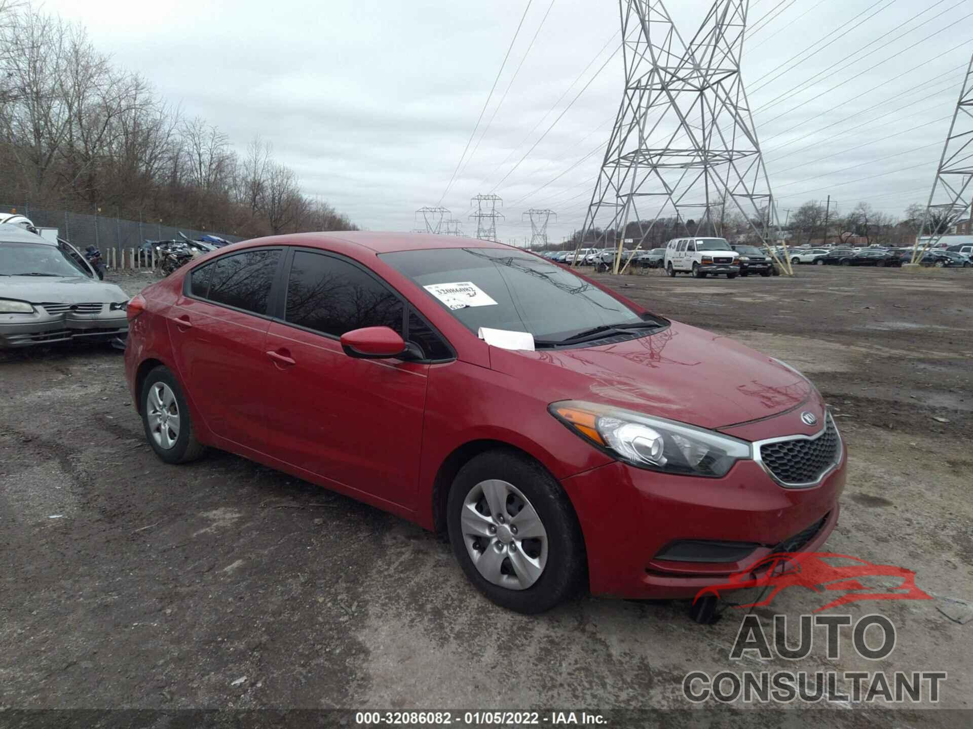 KIA FORTE 2016 - KNAFK4A63G5501179
