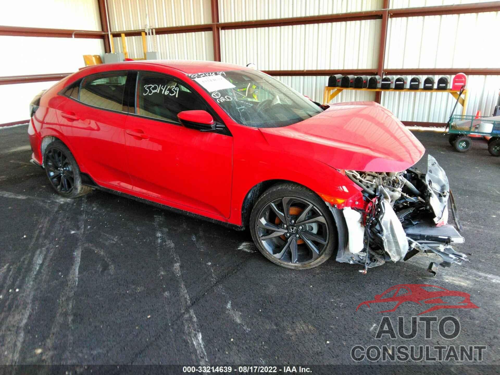 HONDA CIVIC HATCHBACK 2019 - SHHFK7H43KU205013