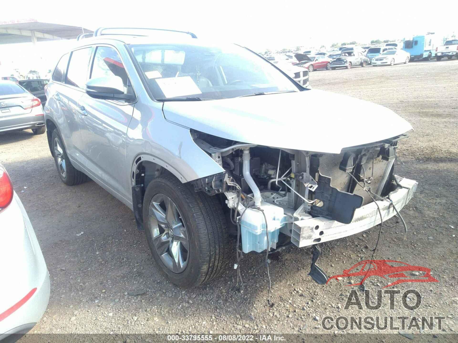 TOYOTA HIGHLANDER 2018 - 5TDDZRFH8JS864978