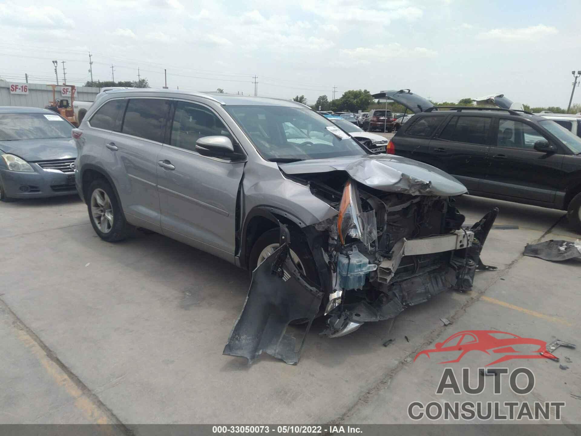 TOYOTA HIGHLANDER 2016 - 5TDYKRFHXGS172283