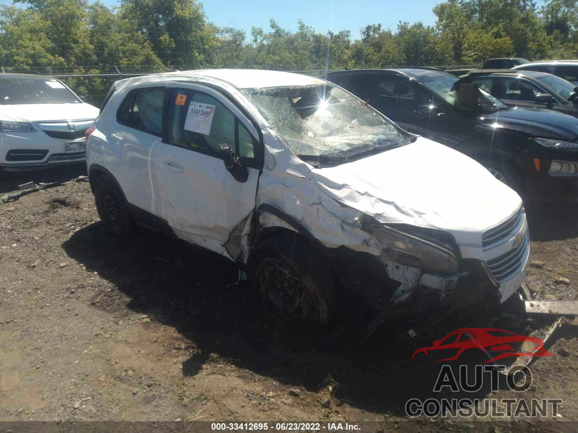 CHEVROLET TRAX 2016 - 3GNCJKSB0GL265803