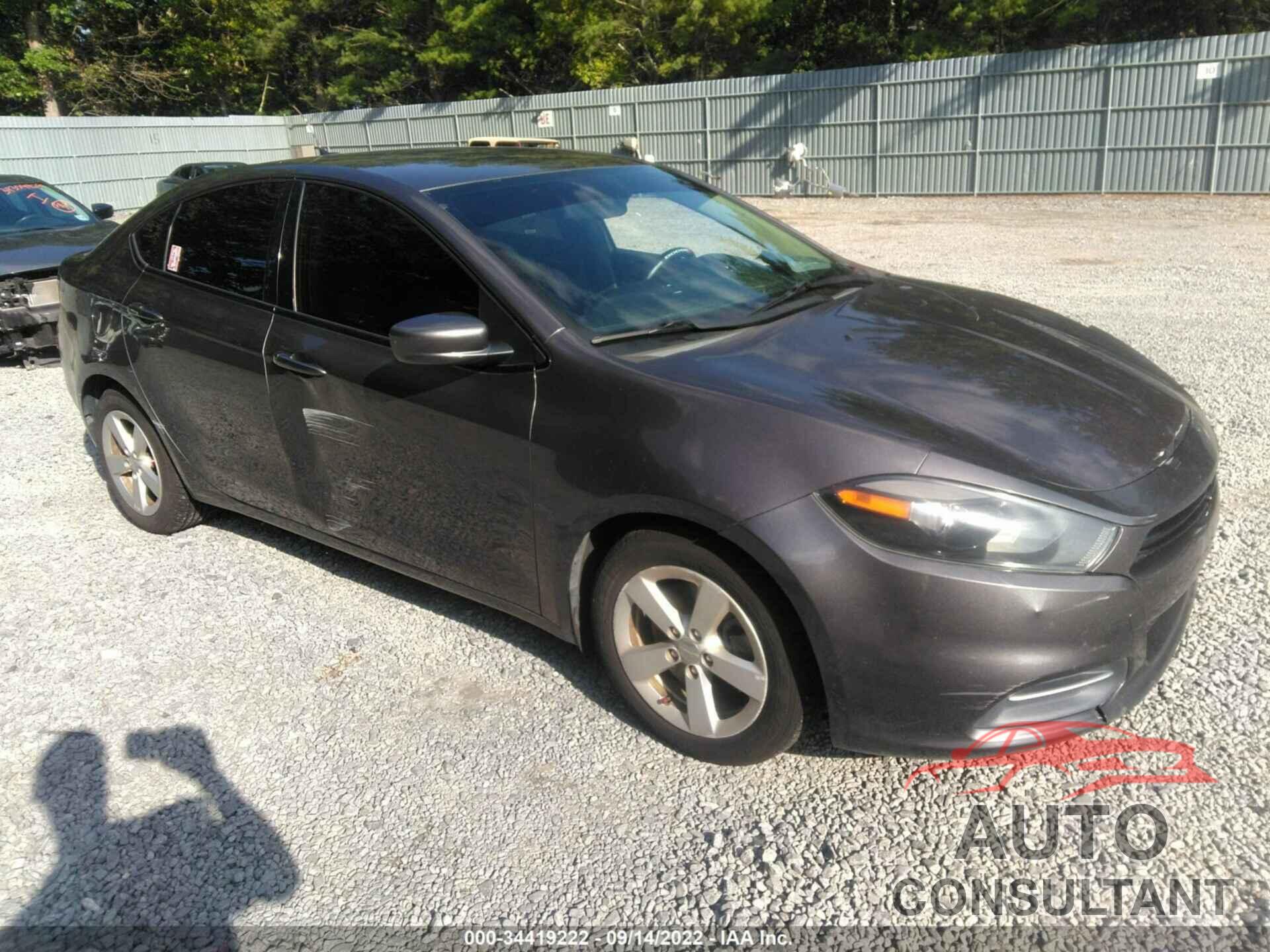 DODGE DART 2015 - 1C3CDFBB2FD420562