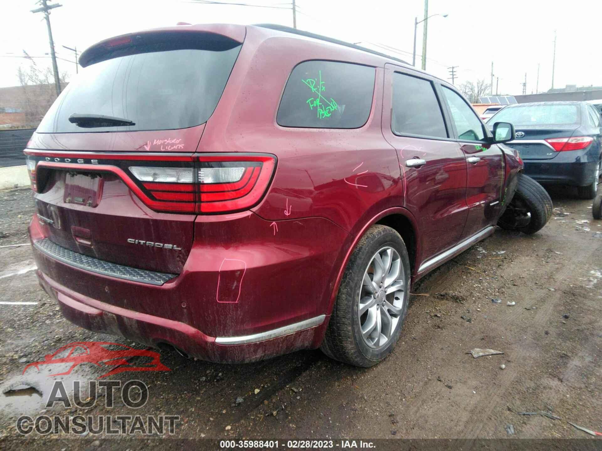 DODGE DURANGO 2017 - 1C4SDJET7HC782992