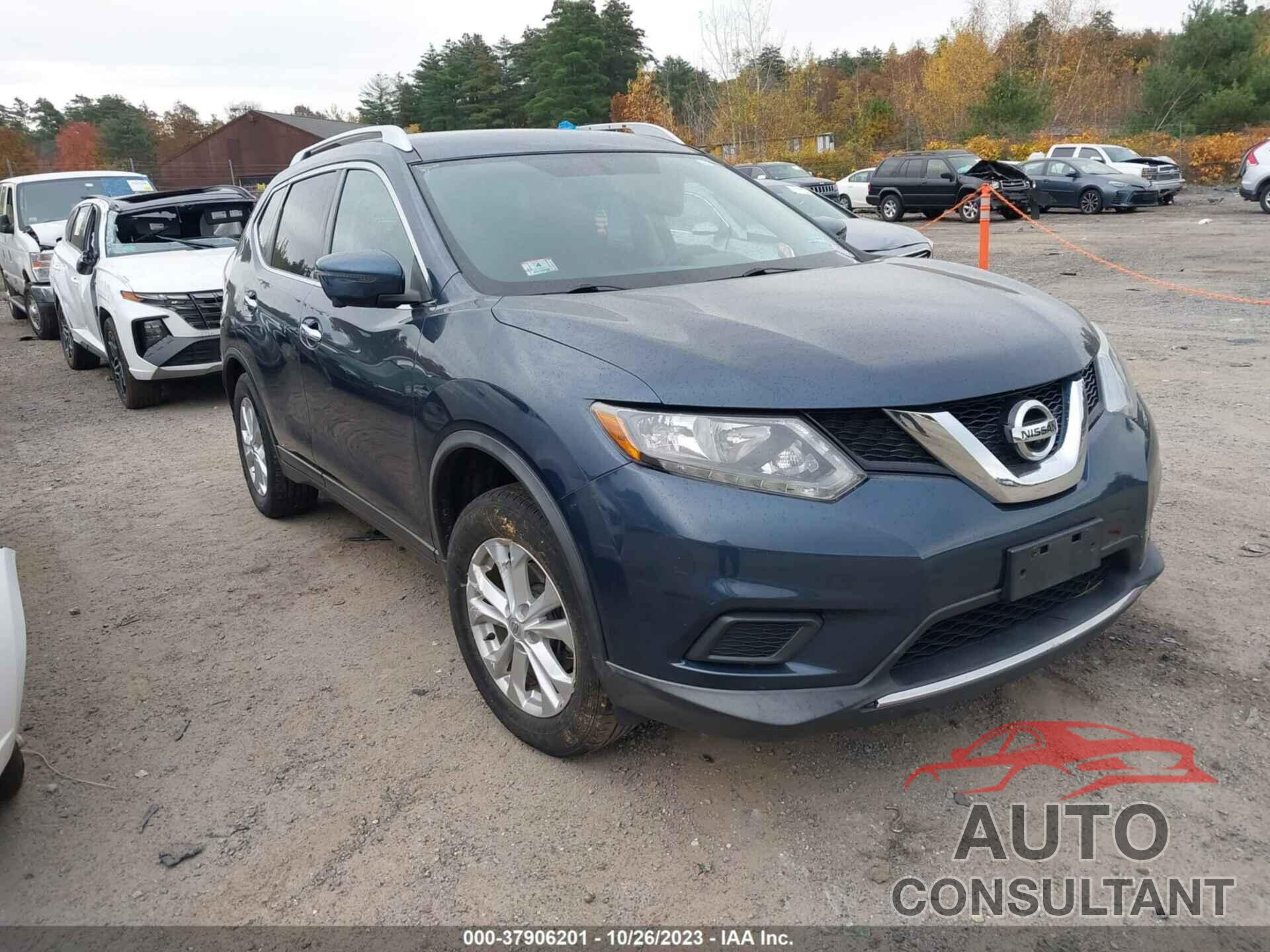 NISSAN ROGUE 2016 - KNMAT2MVXGP680343