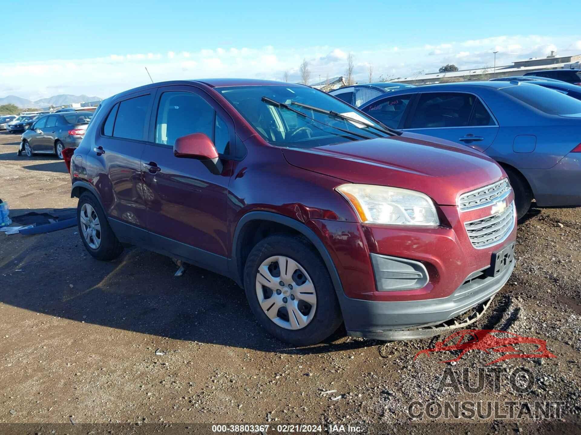 CHEVROLET TRAX 2016 - 3GNCJKSB9GL116936