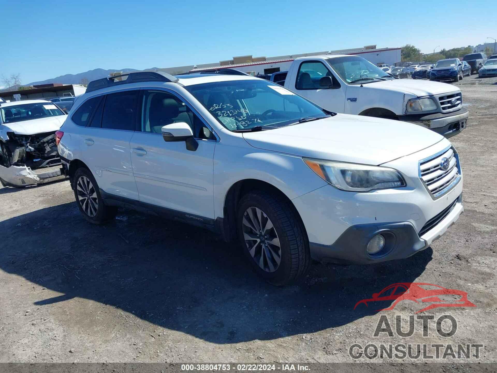 SUBARU OUTBACK 2016 - 4S4BSANC7G3350760