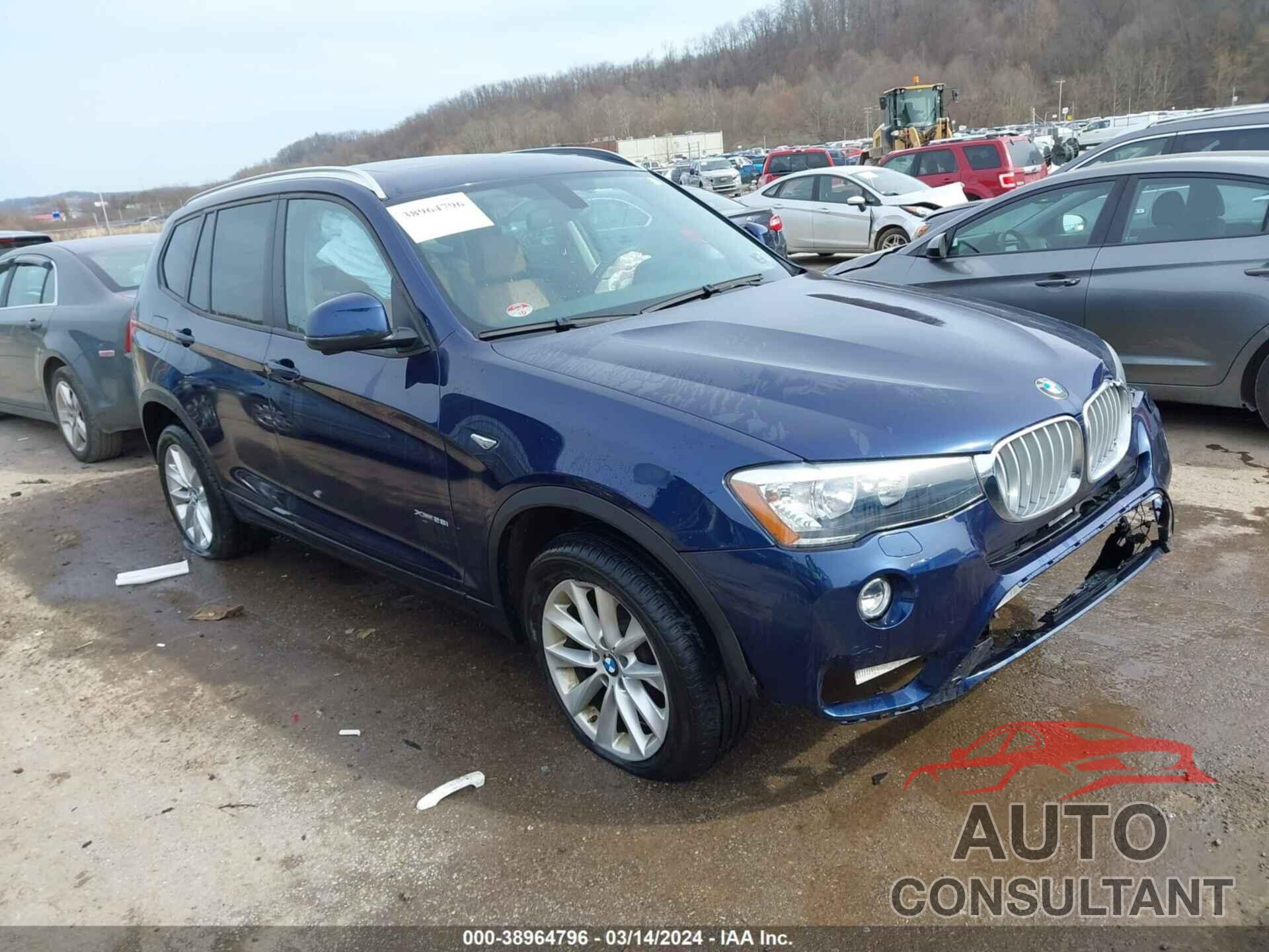 BMW X3 2016 - 5UXWX9C50G0D87632