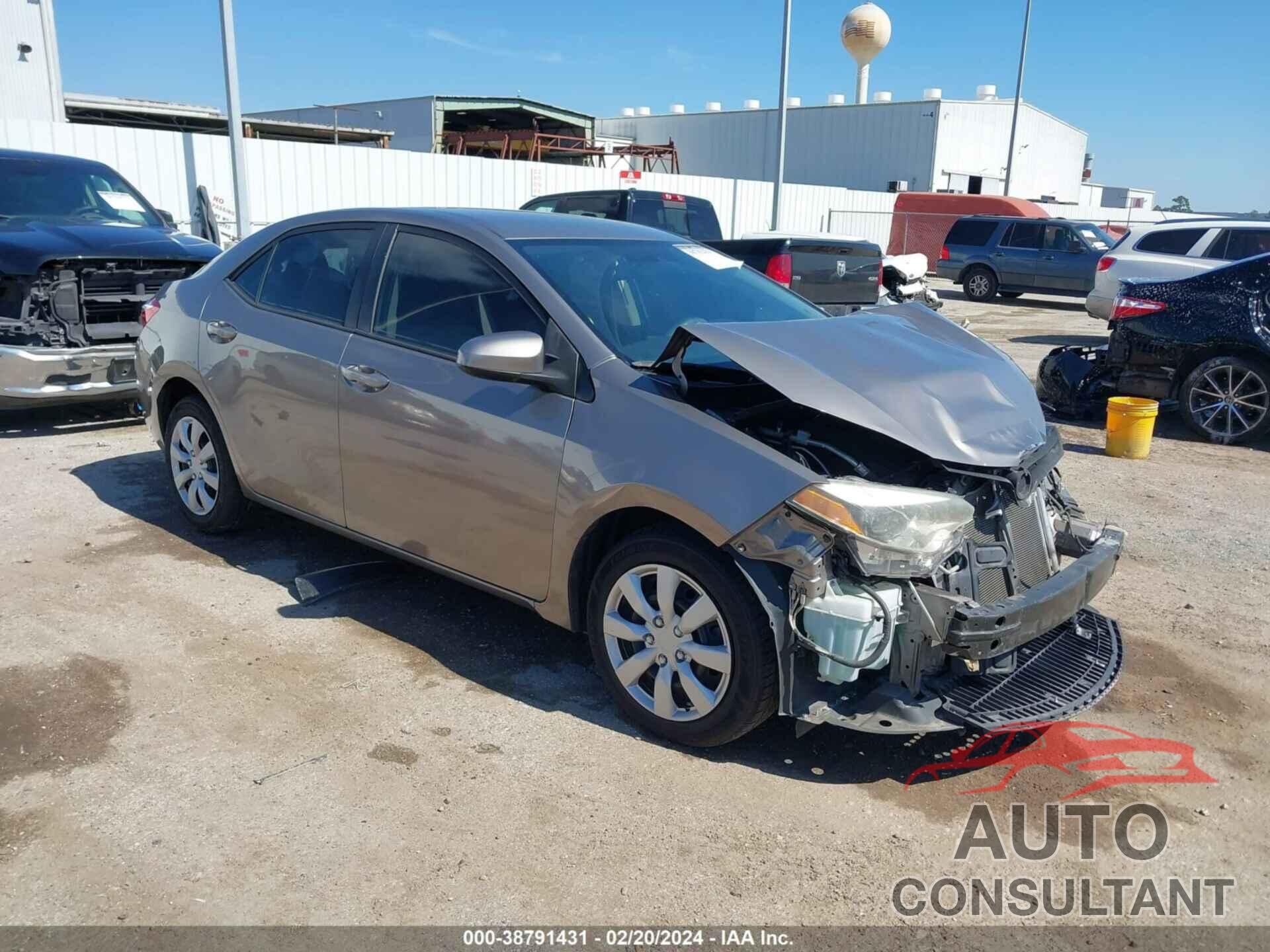 TOYOTA COROLLA 2016 - 2T1BURHE9GC689618