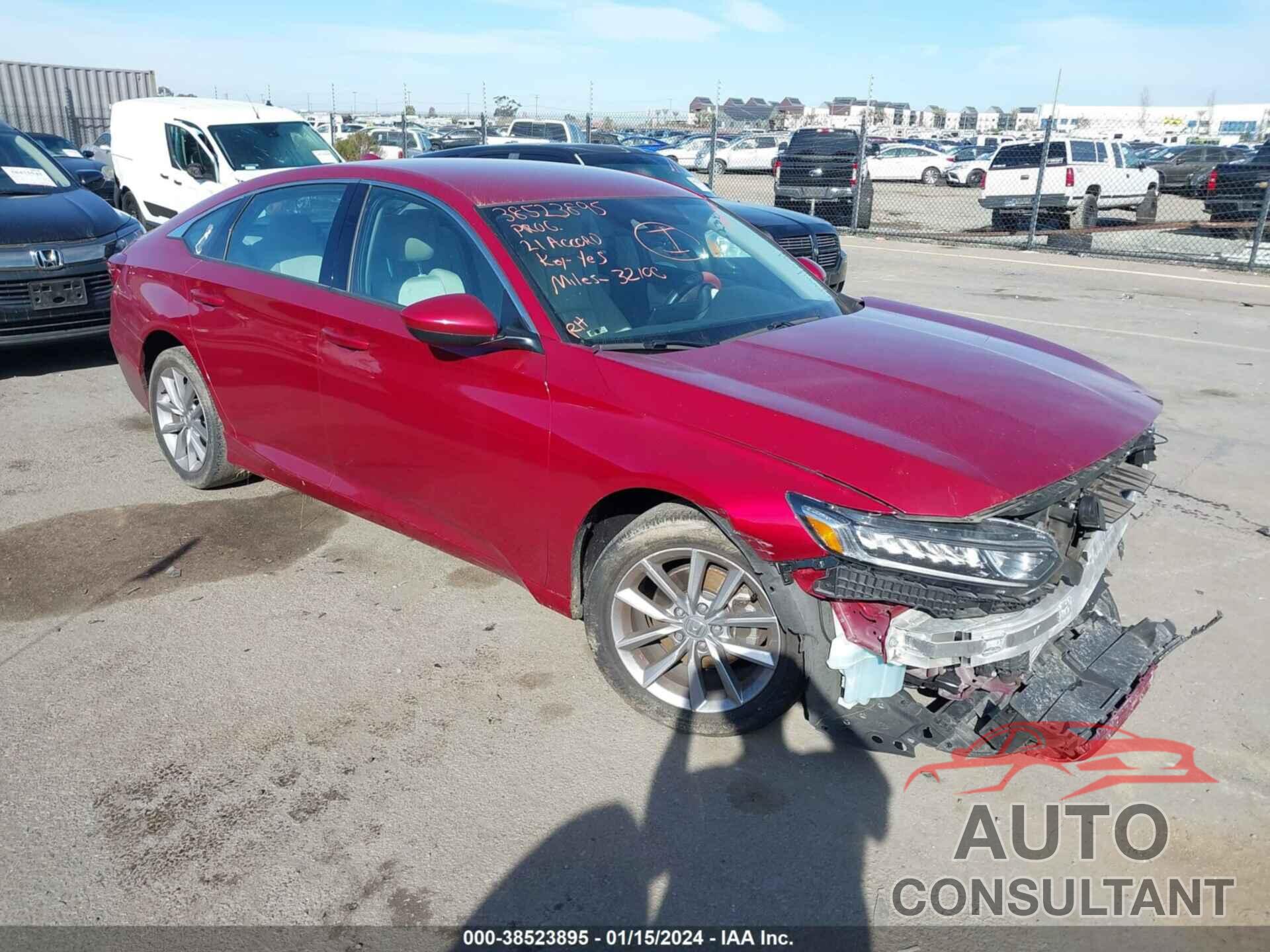 HONDA ACCORD 2021 - 1HGCV1F15MA103548