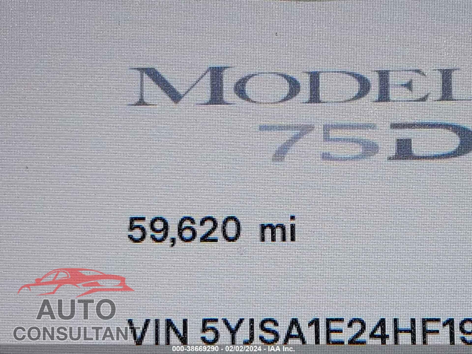 TESLA MODEL S 2017 - 5YJSA1E24HF193336