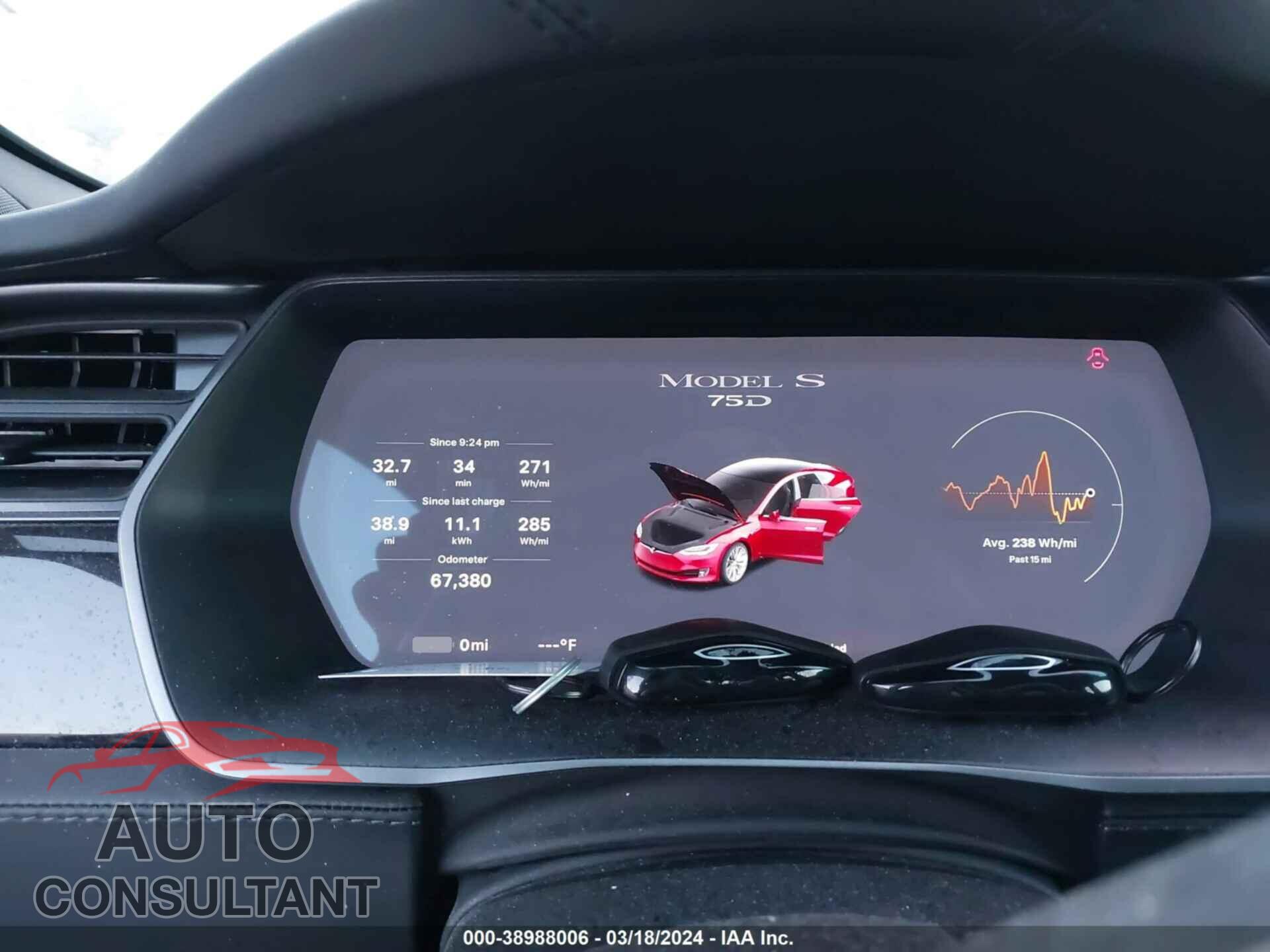 TESLA MODEL S 2018 - 5YJSA1E28JF263443