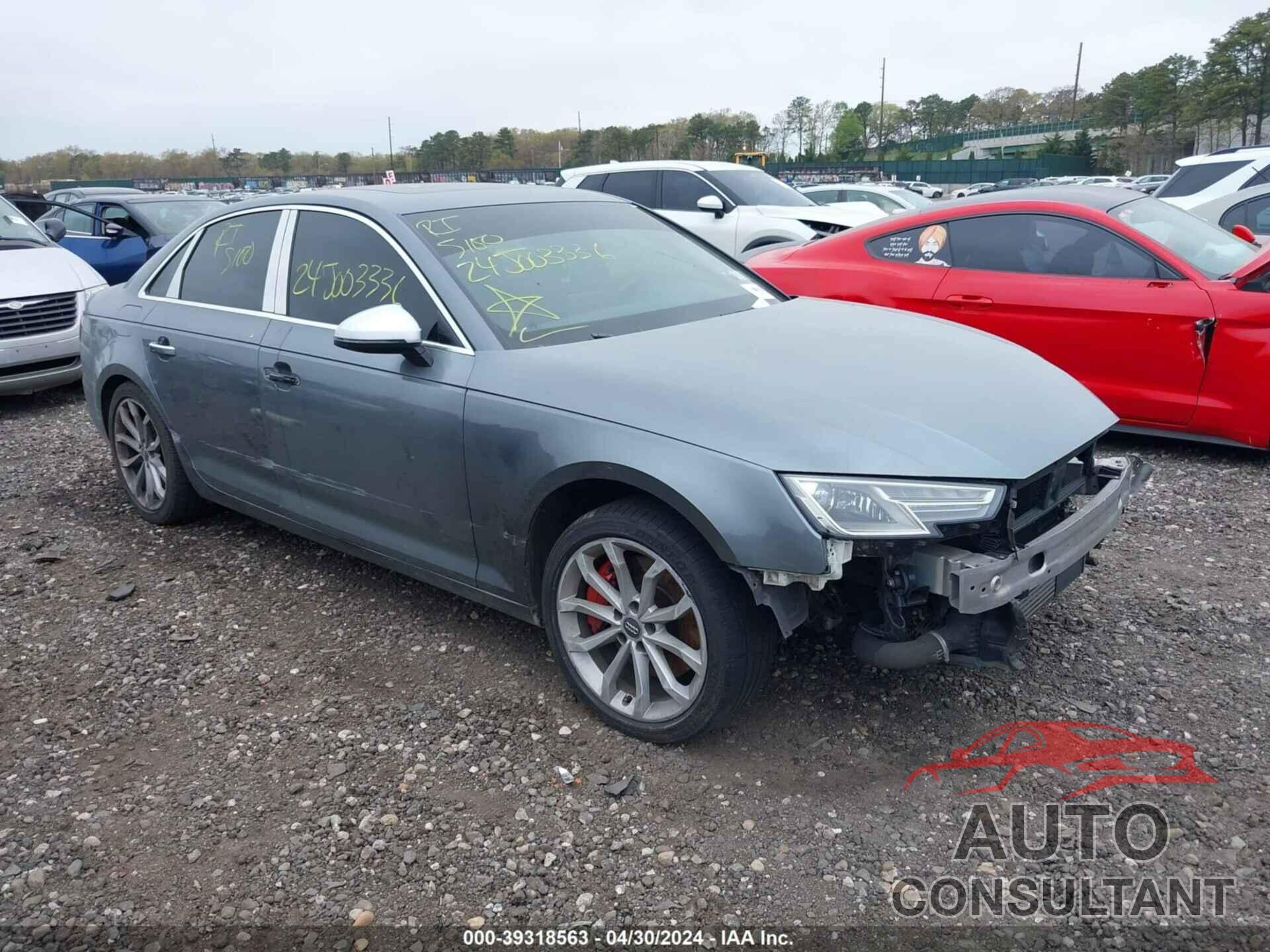 AUDI A4 2017 - WAUBNAF40HN052721