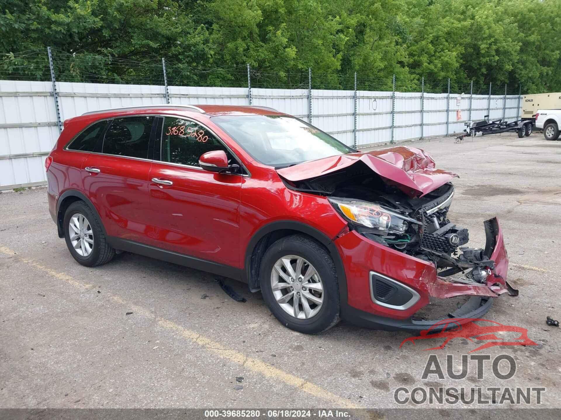 KIA SORENTO 2016 - 5XYPG4A52GG163247